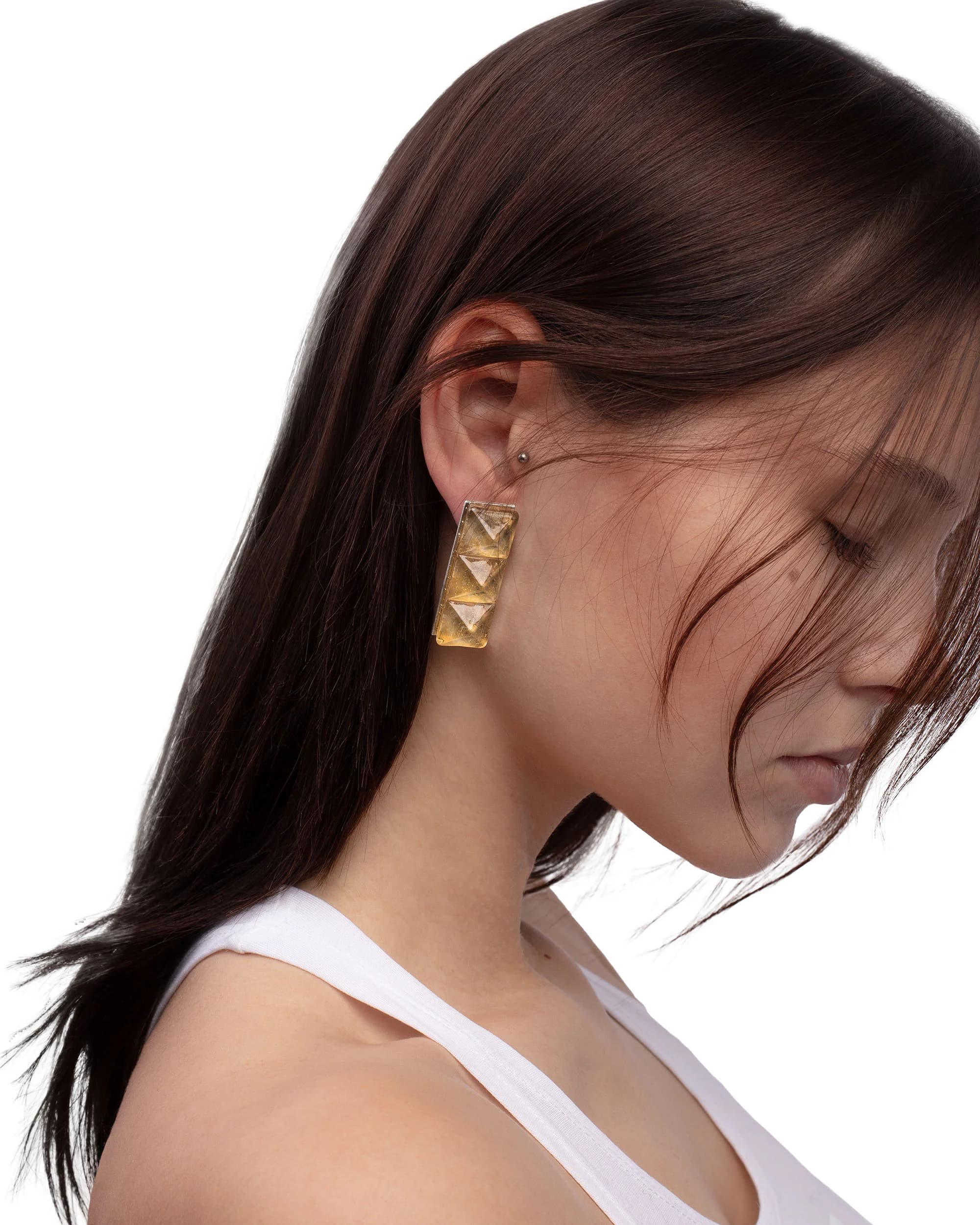 Oil Block Earrings 2