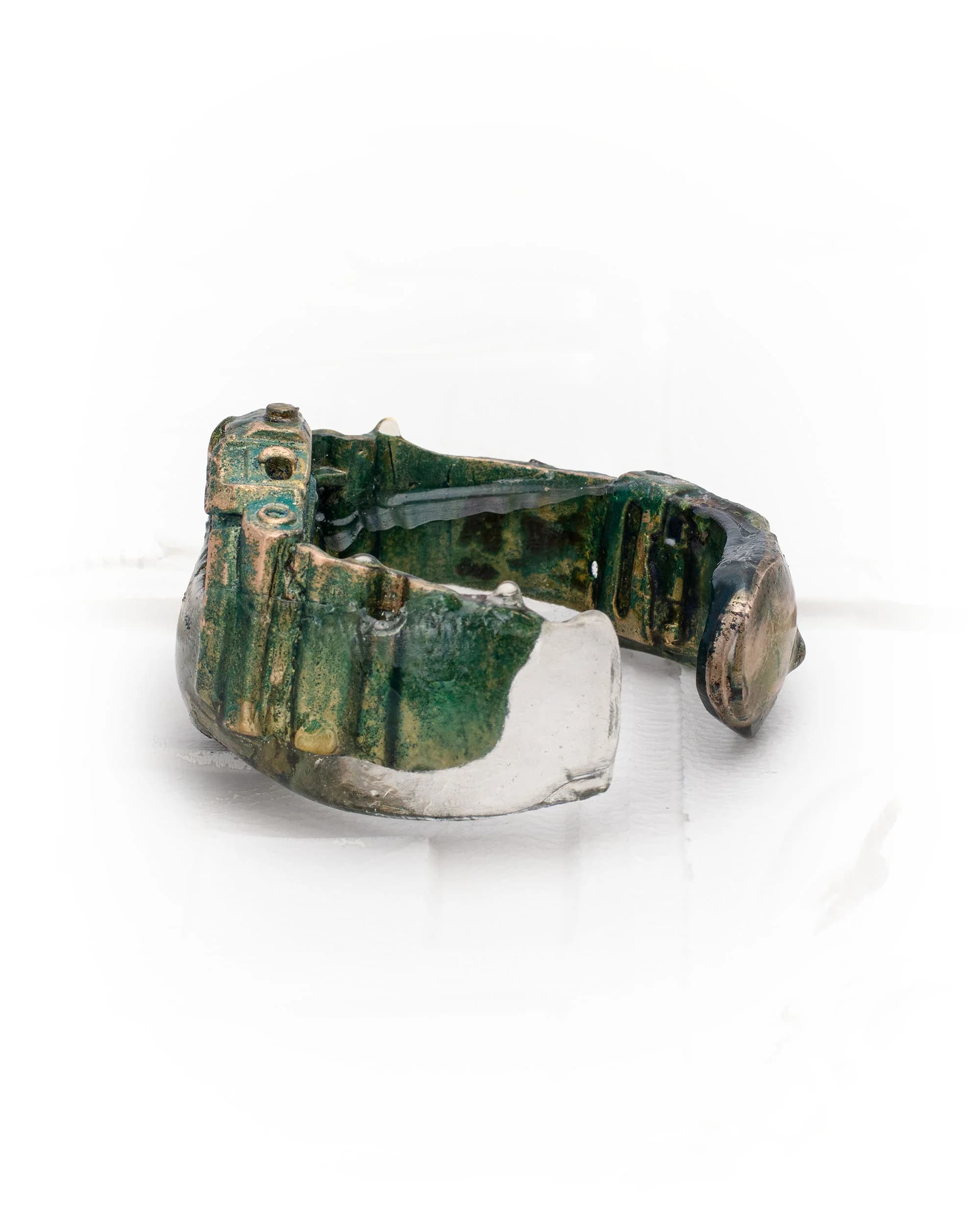 Oxidized Bronze Watch Bracelet 4