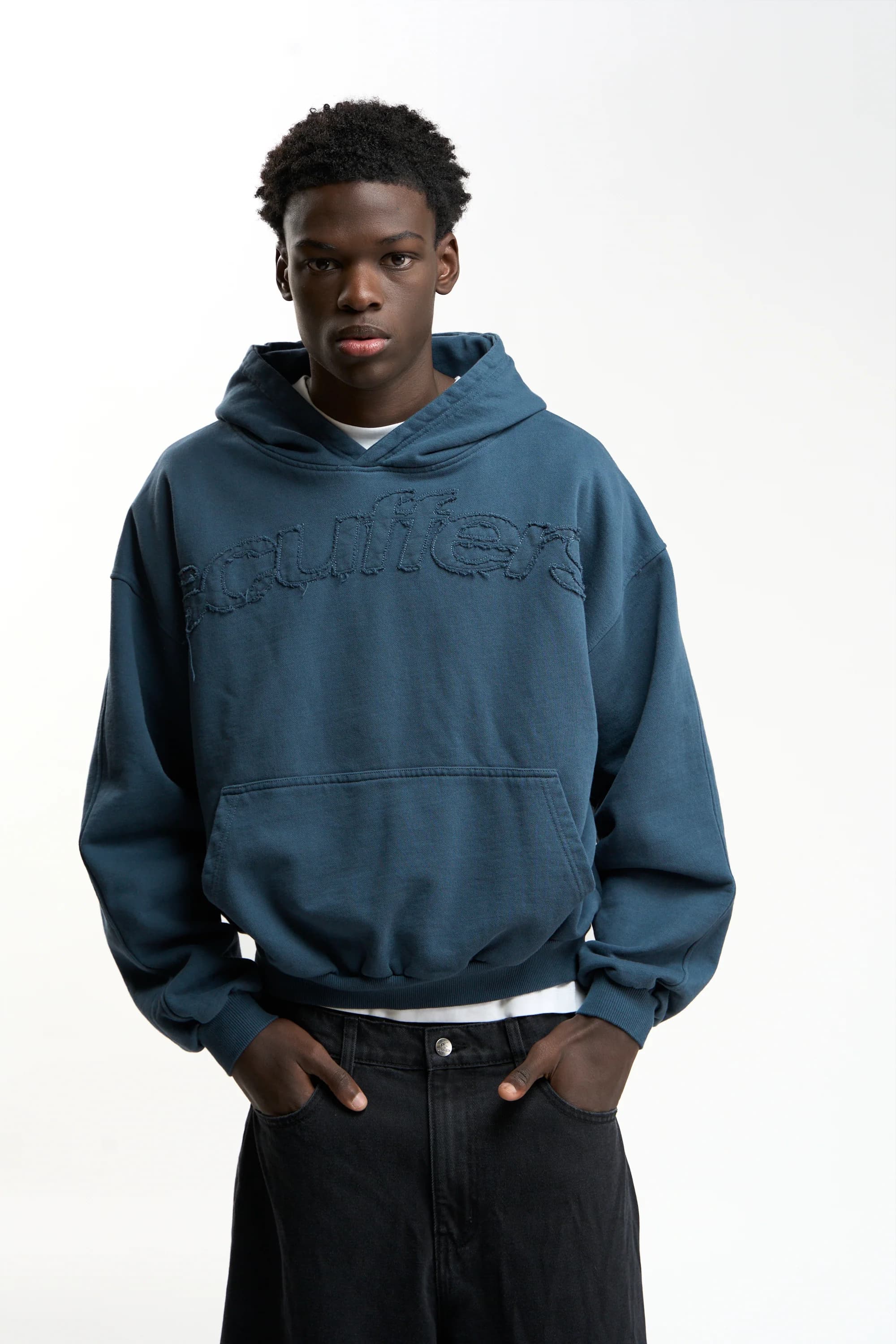 Raw Blue Hoodie by Scuffers