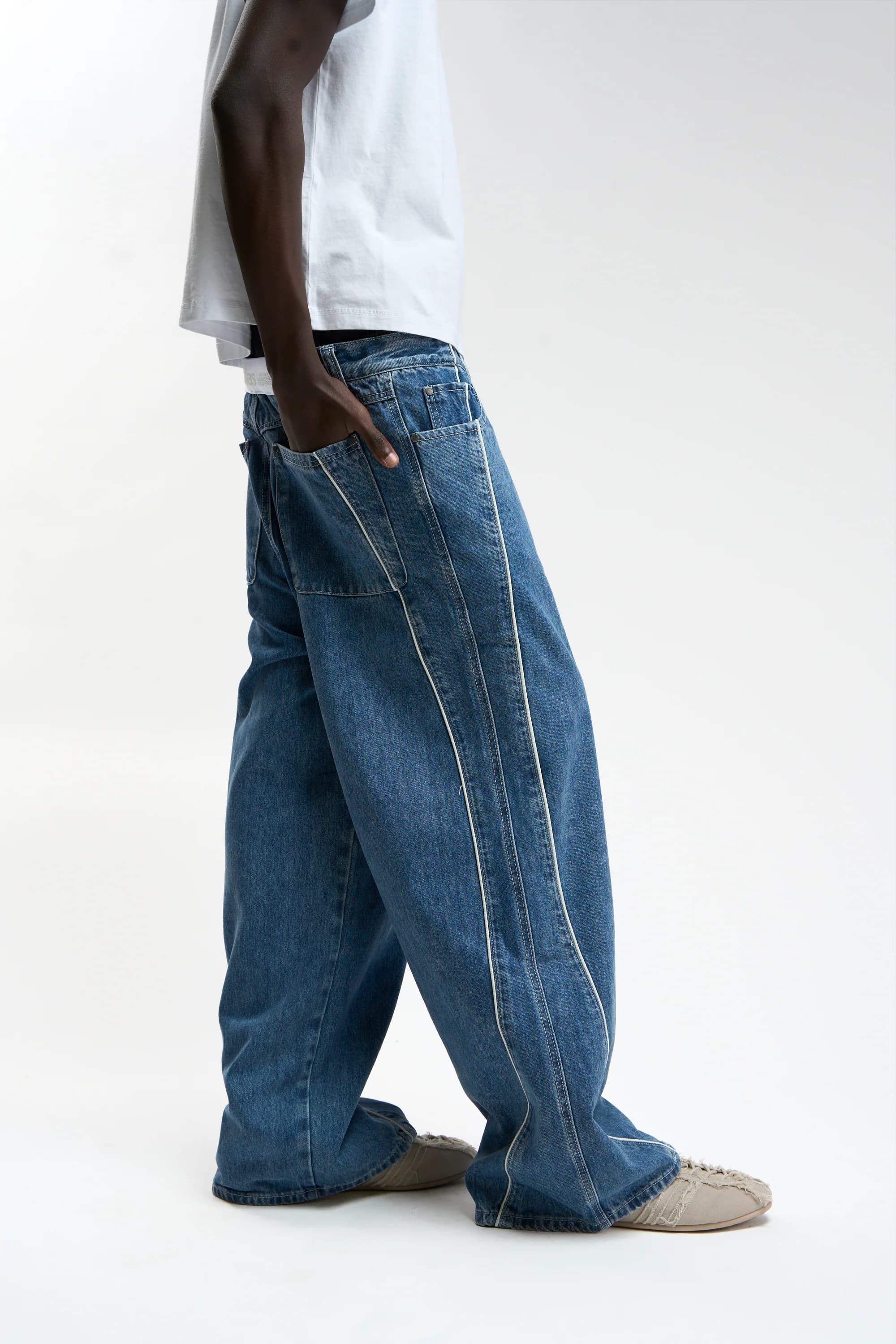 Mowa Blue Pants by Scuffers