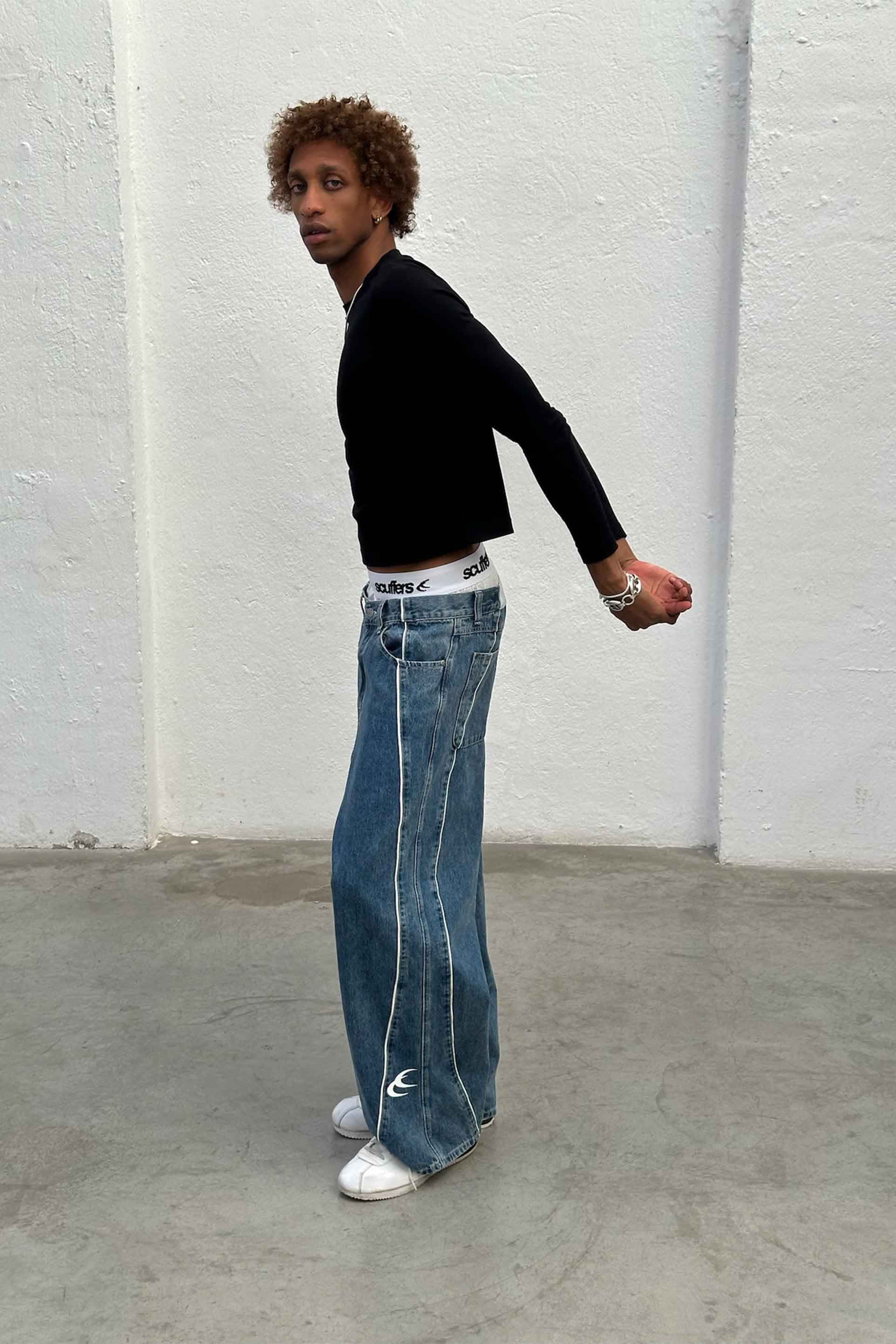Mowa Blue Pants by Scuffers