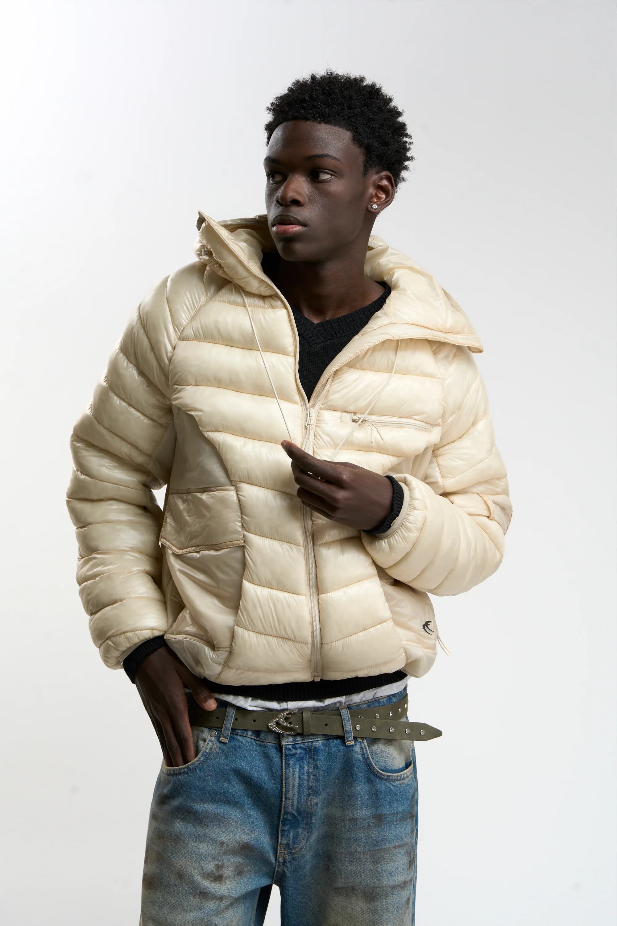TwoFabric Ecru Puffer by Scuffers