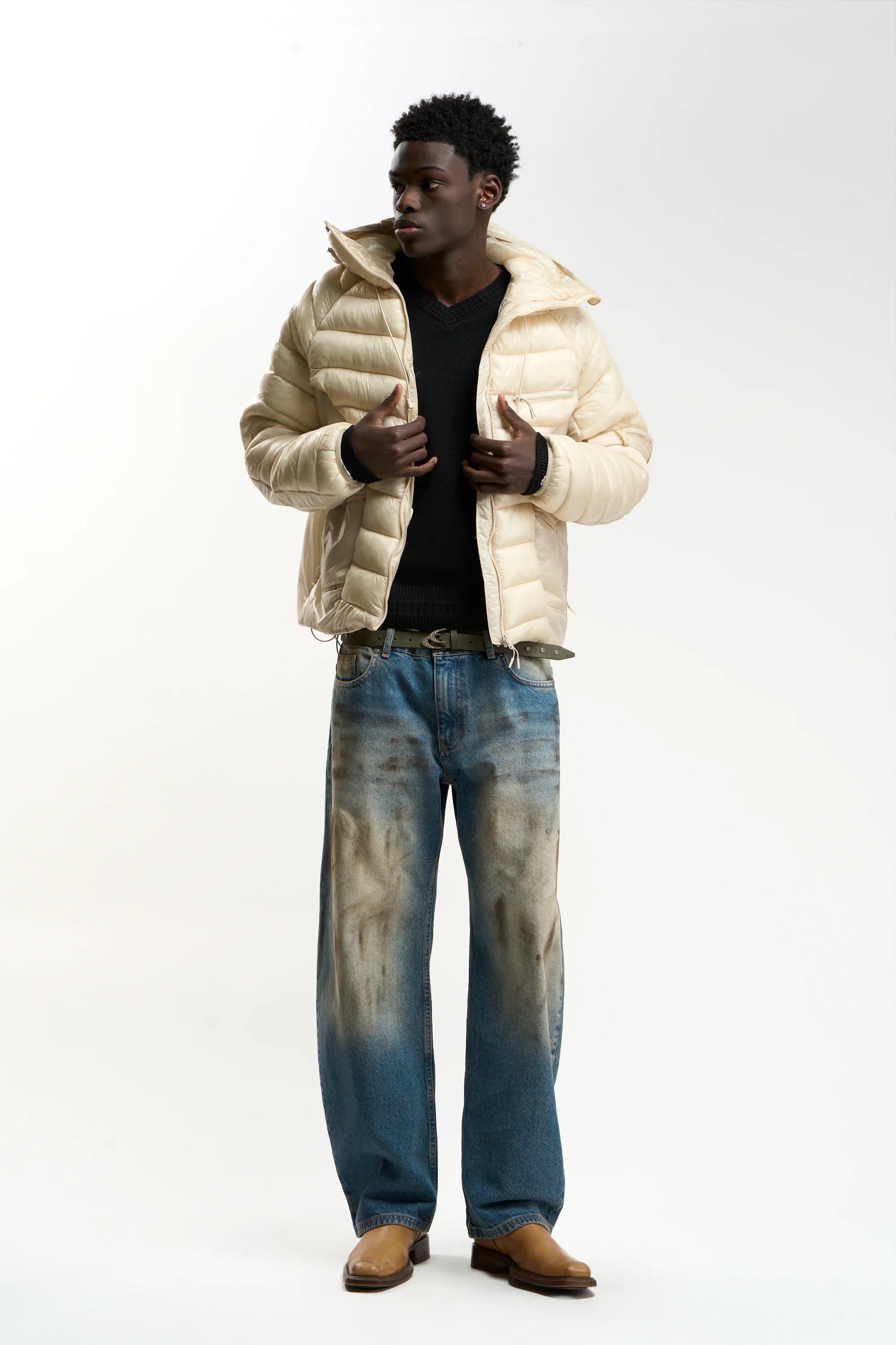 TwoFabric Ecru Puffer 2