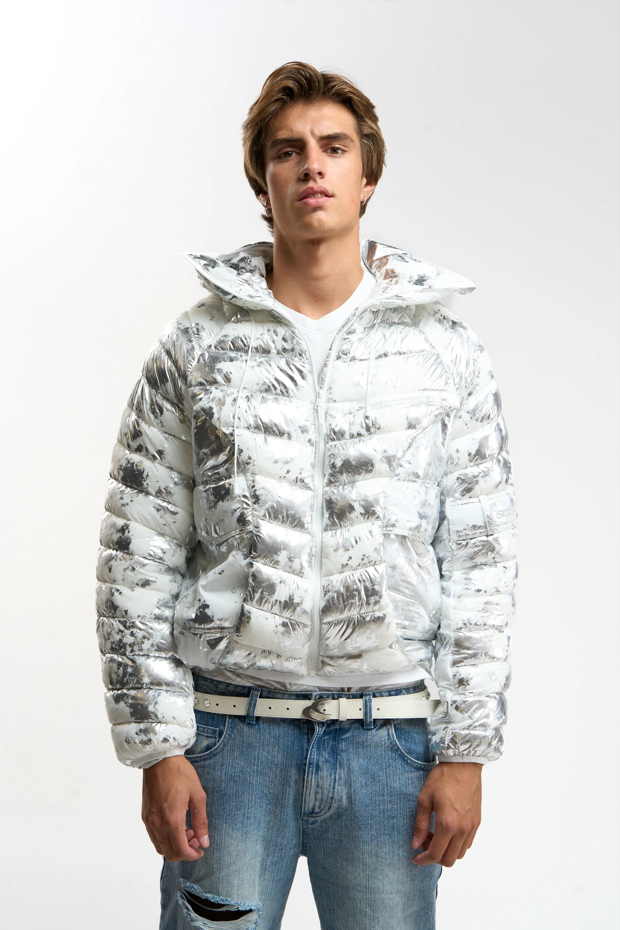 TwoFabric White Puffer by Scuffers
