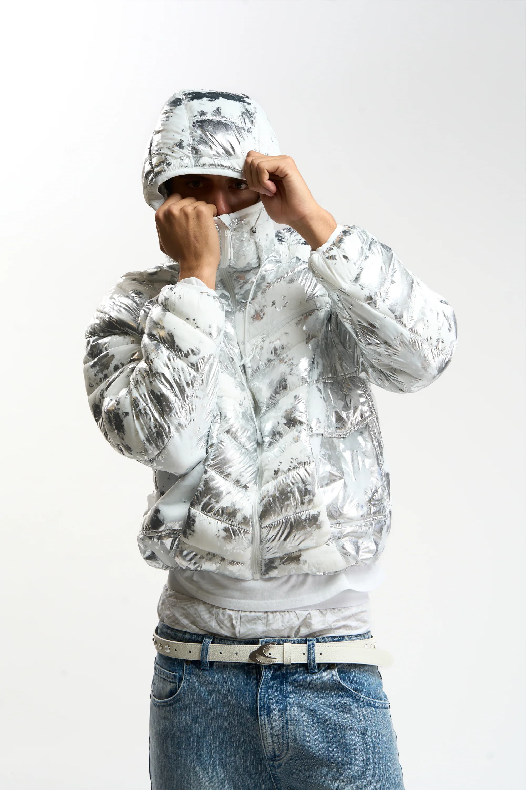 TwoFabric White Puffer by Scuffers