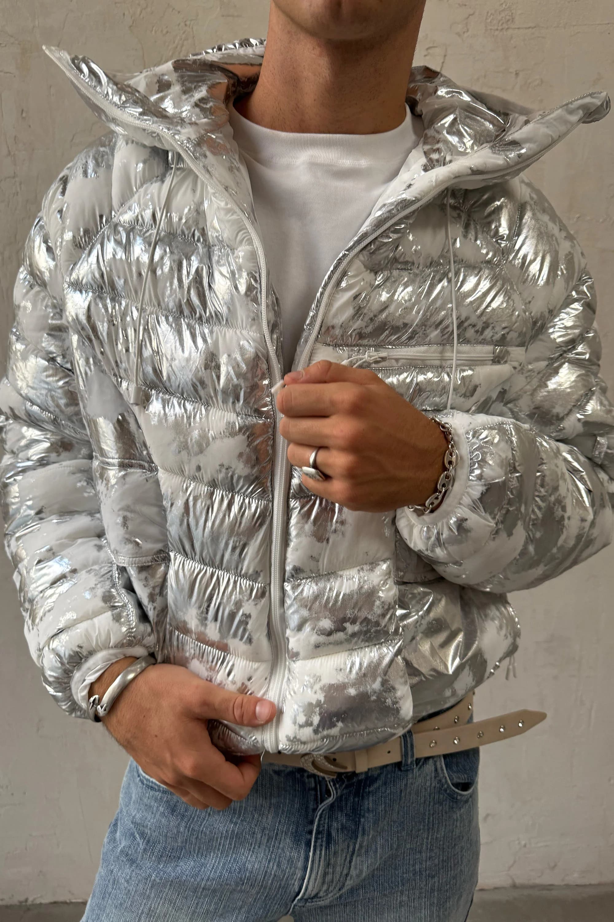 TwoFabric White Puffer by Scuffers