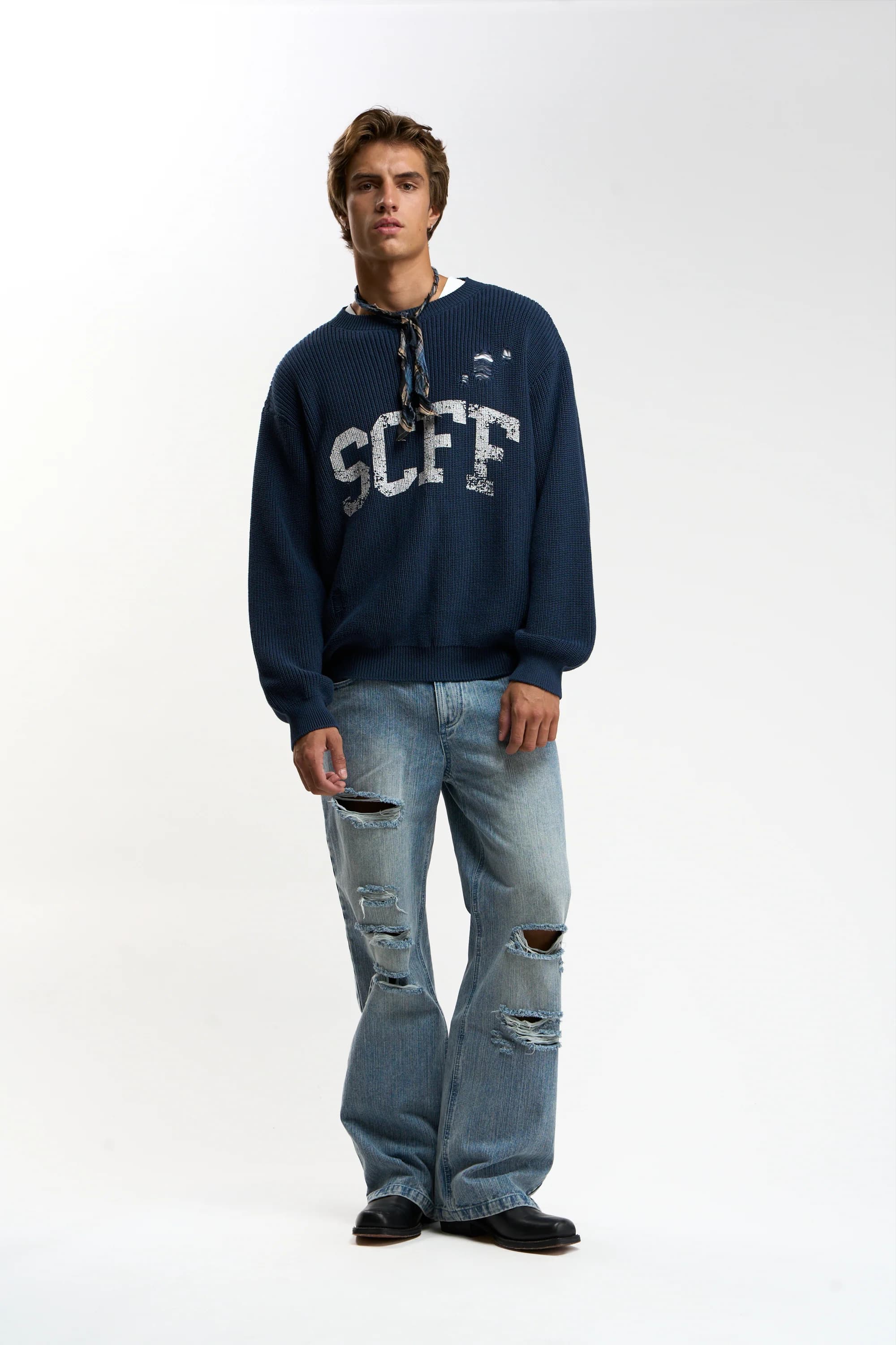 Metal Navy Knit 2