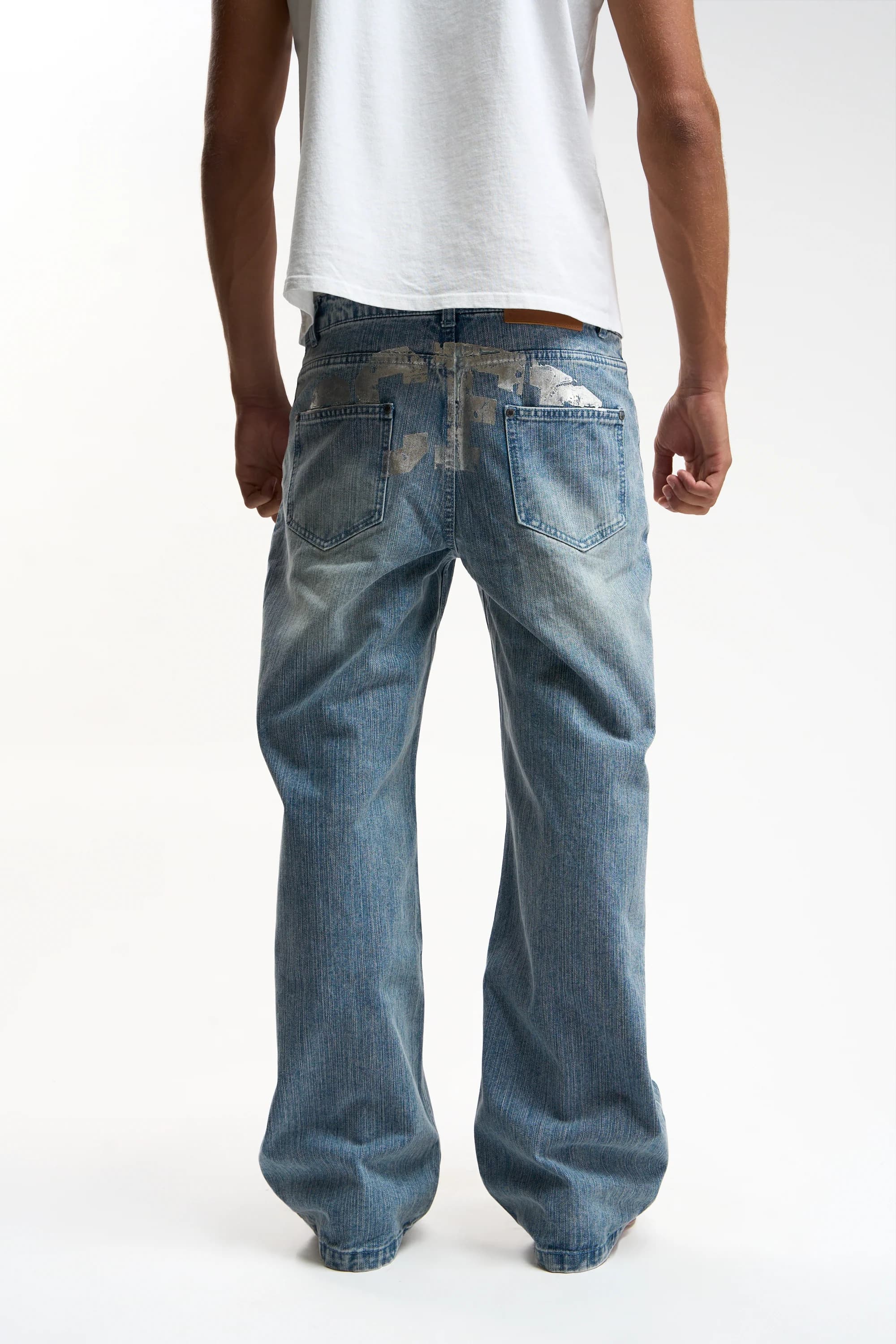 Metal Light Blue Pants by Scuffers