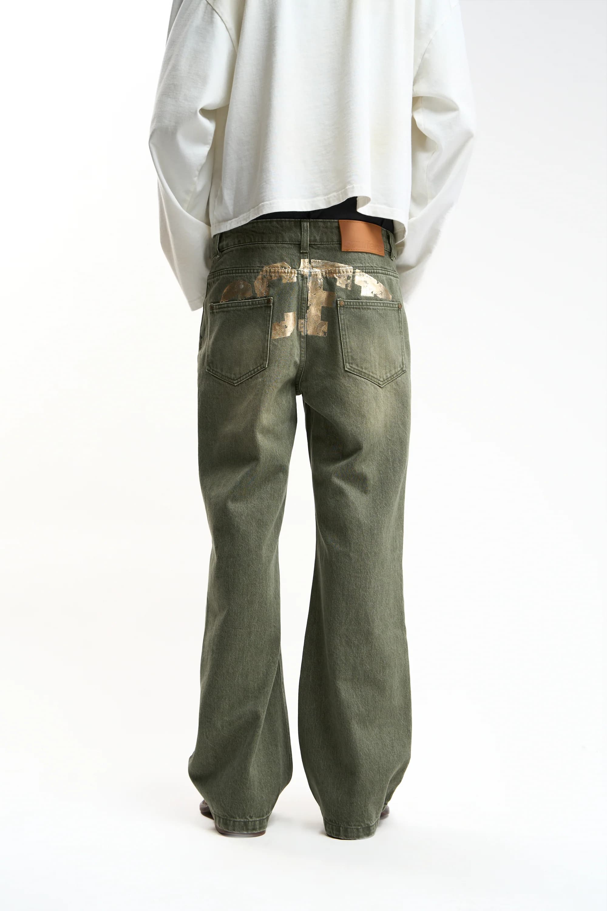 Metal Green Pants by Scuffers