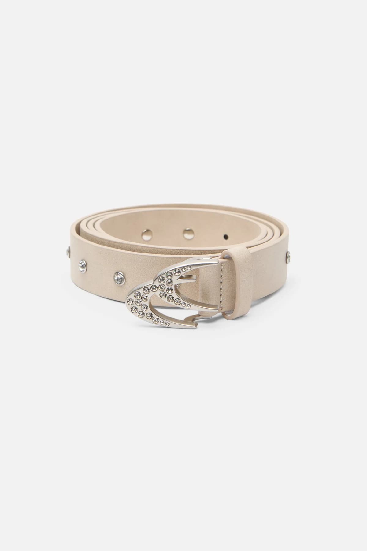 Shinny Ecru Iconic Belt by Scuffers
