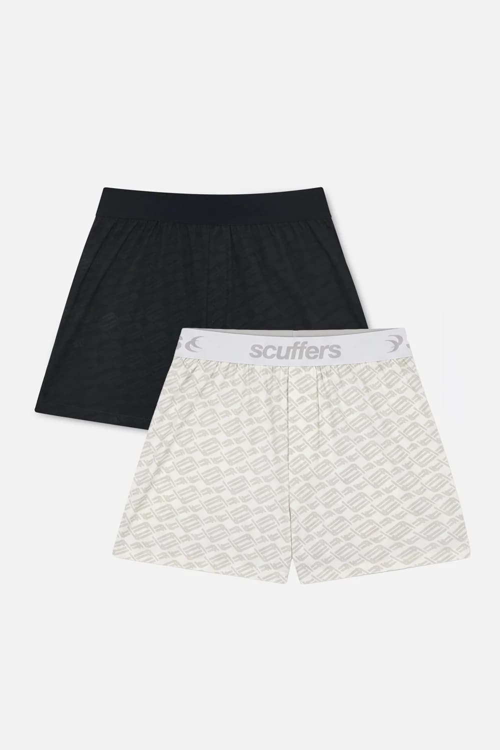 Monogram Black & Grey Underwear Pack by Scuffers