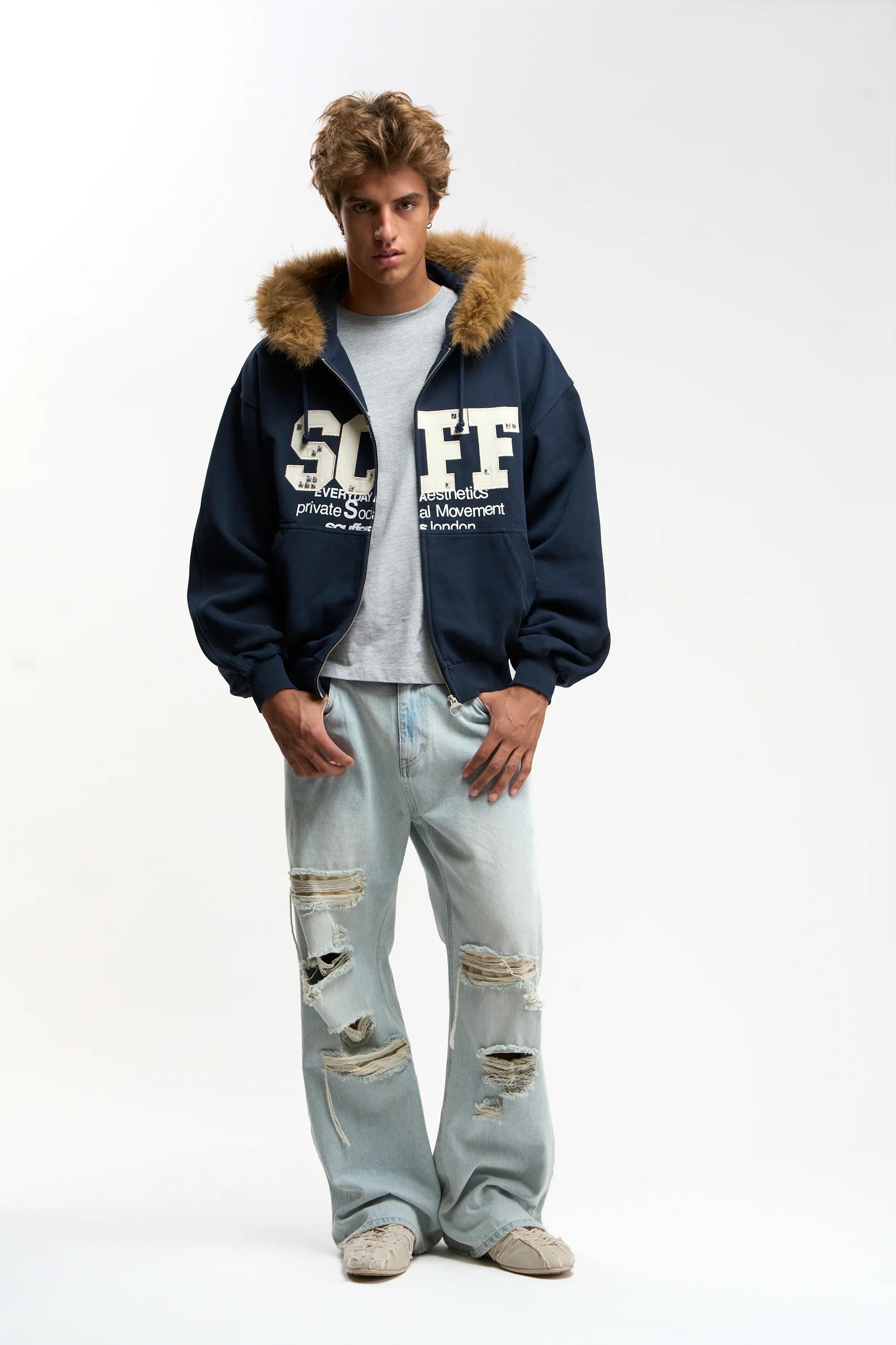 Track Navy Zipper 2