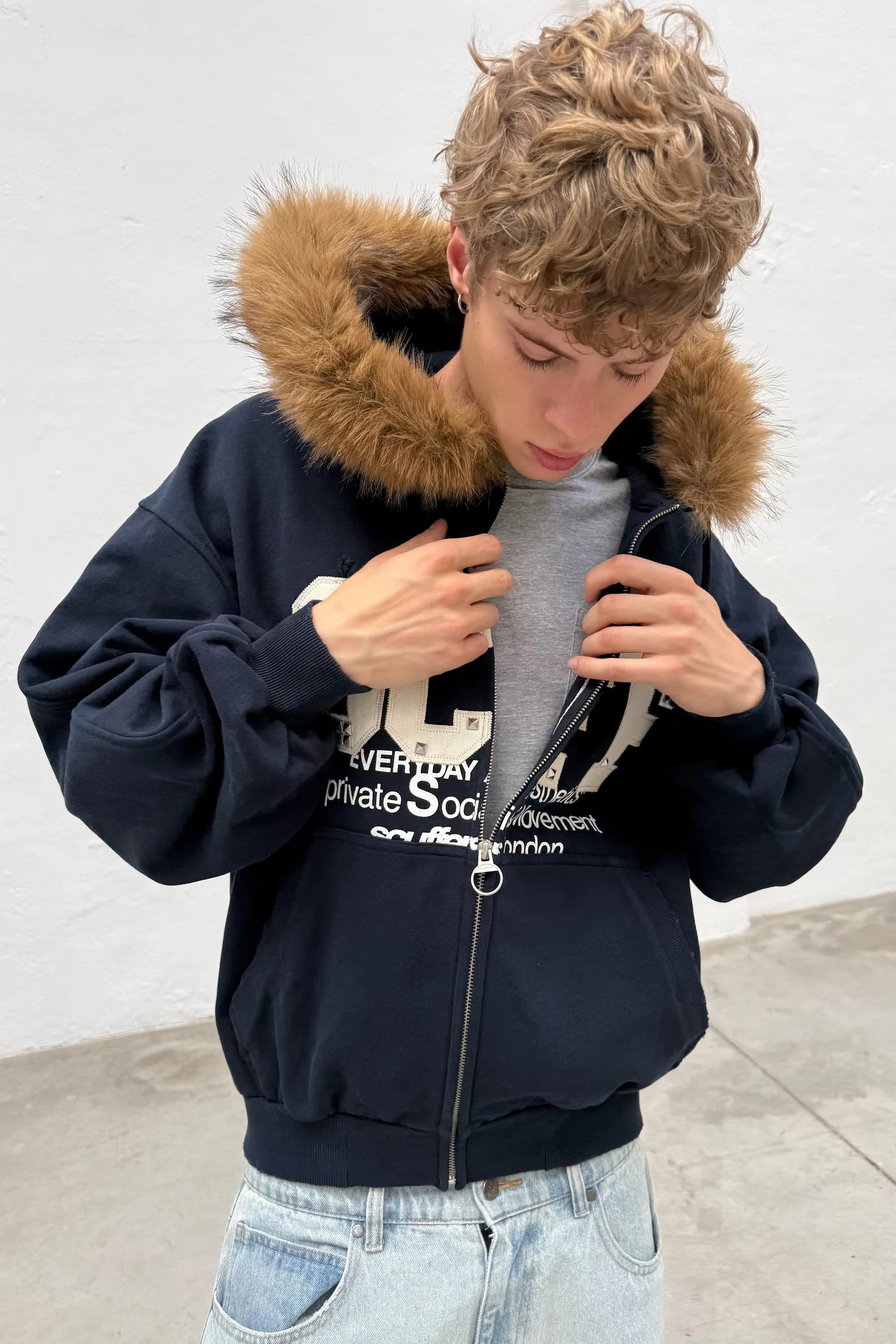 Track Navy Zipper 4