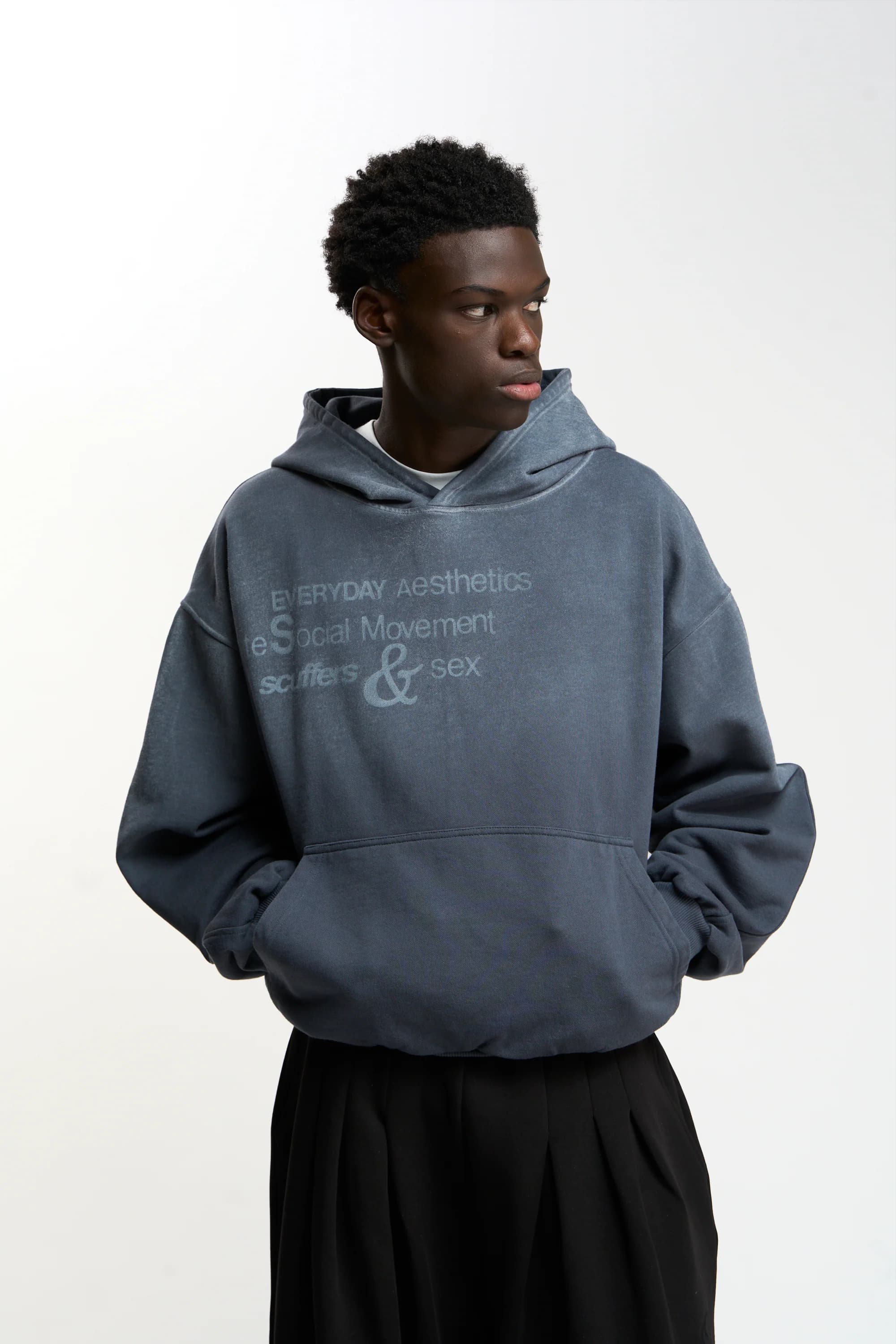 Social Navy Hoodie by Scuffers