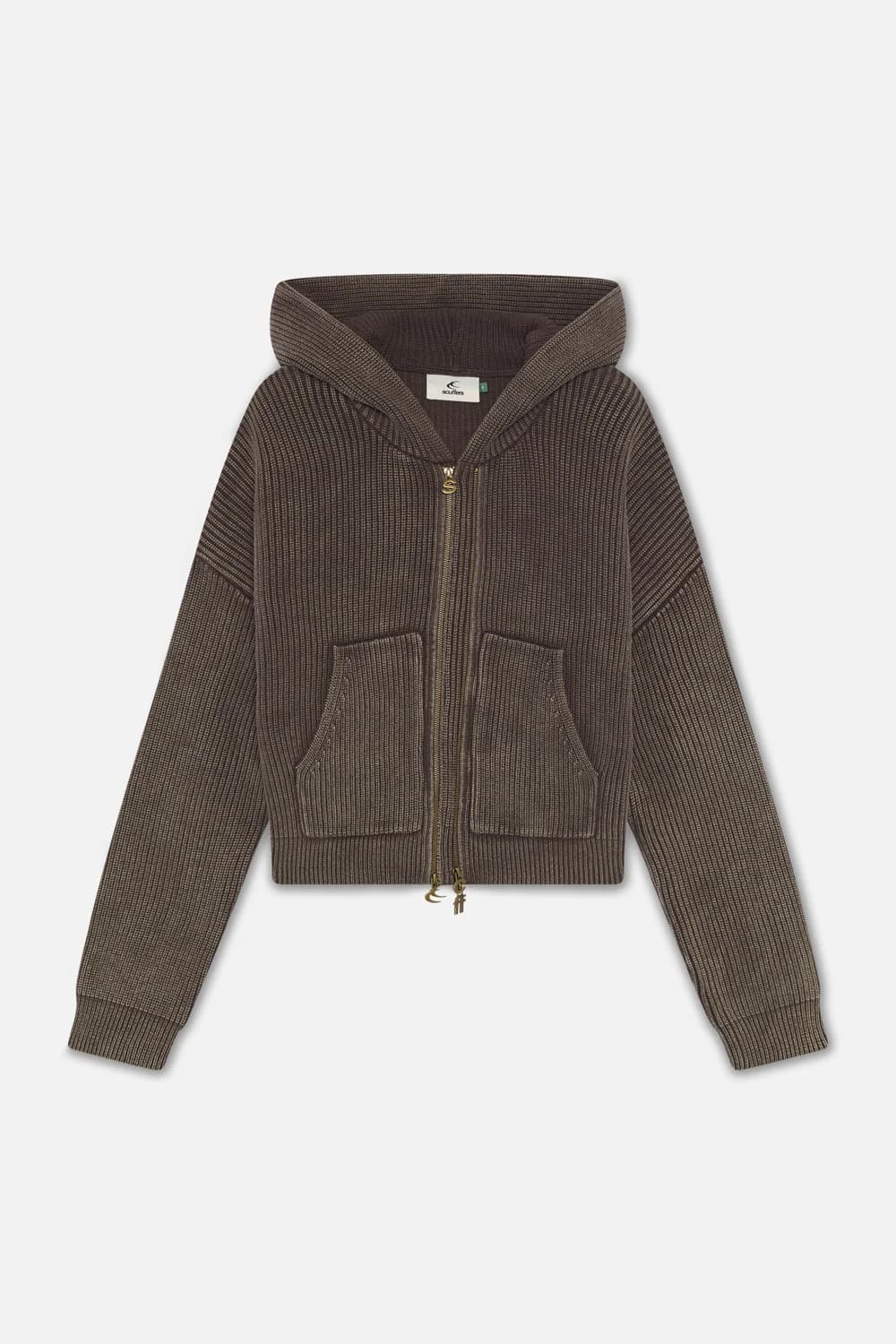 Steel Brown Knit Zipper 6