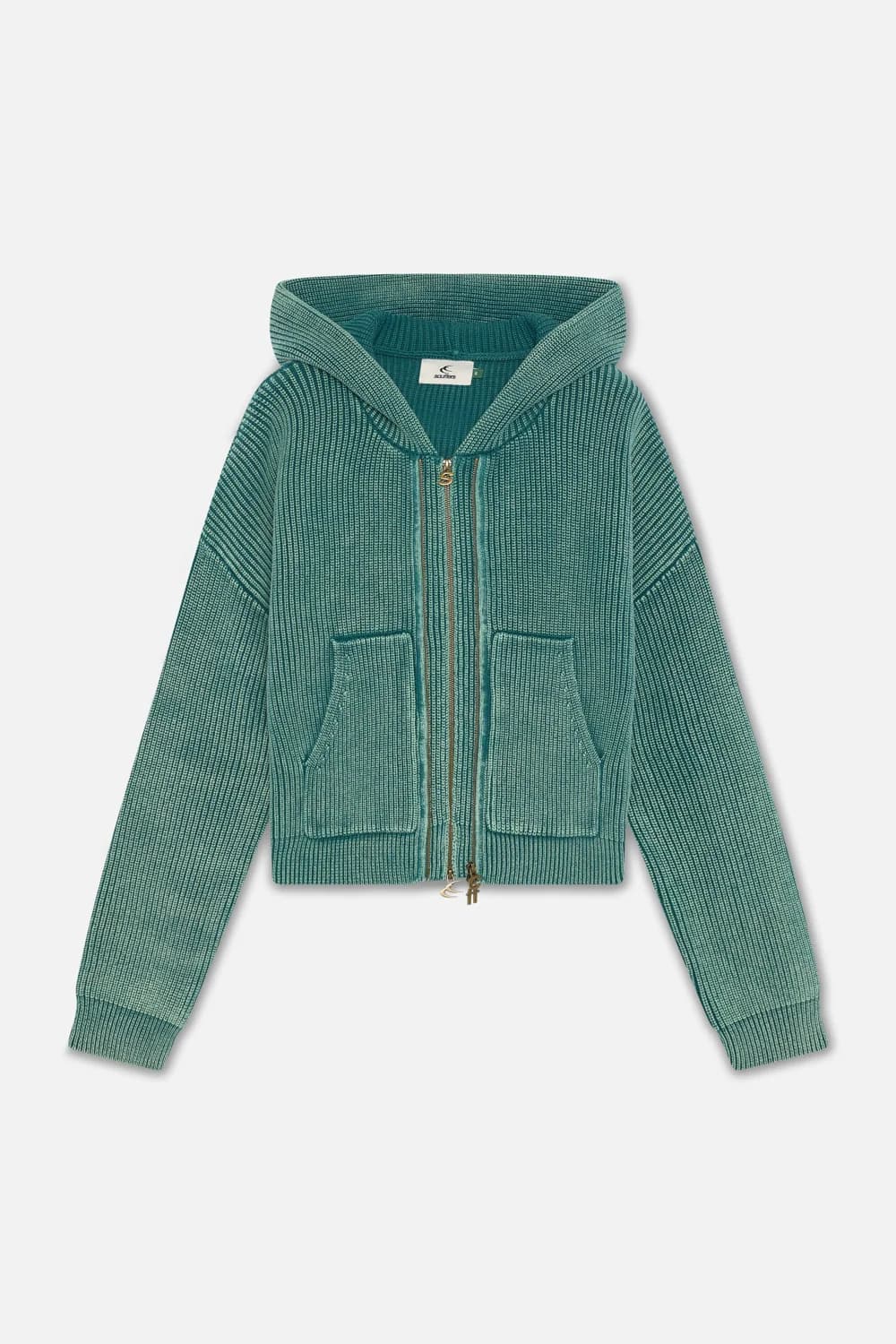 Steel Green Knit Zipper 5