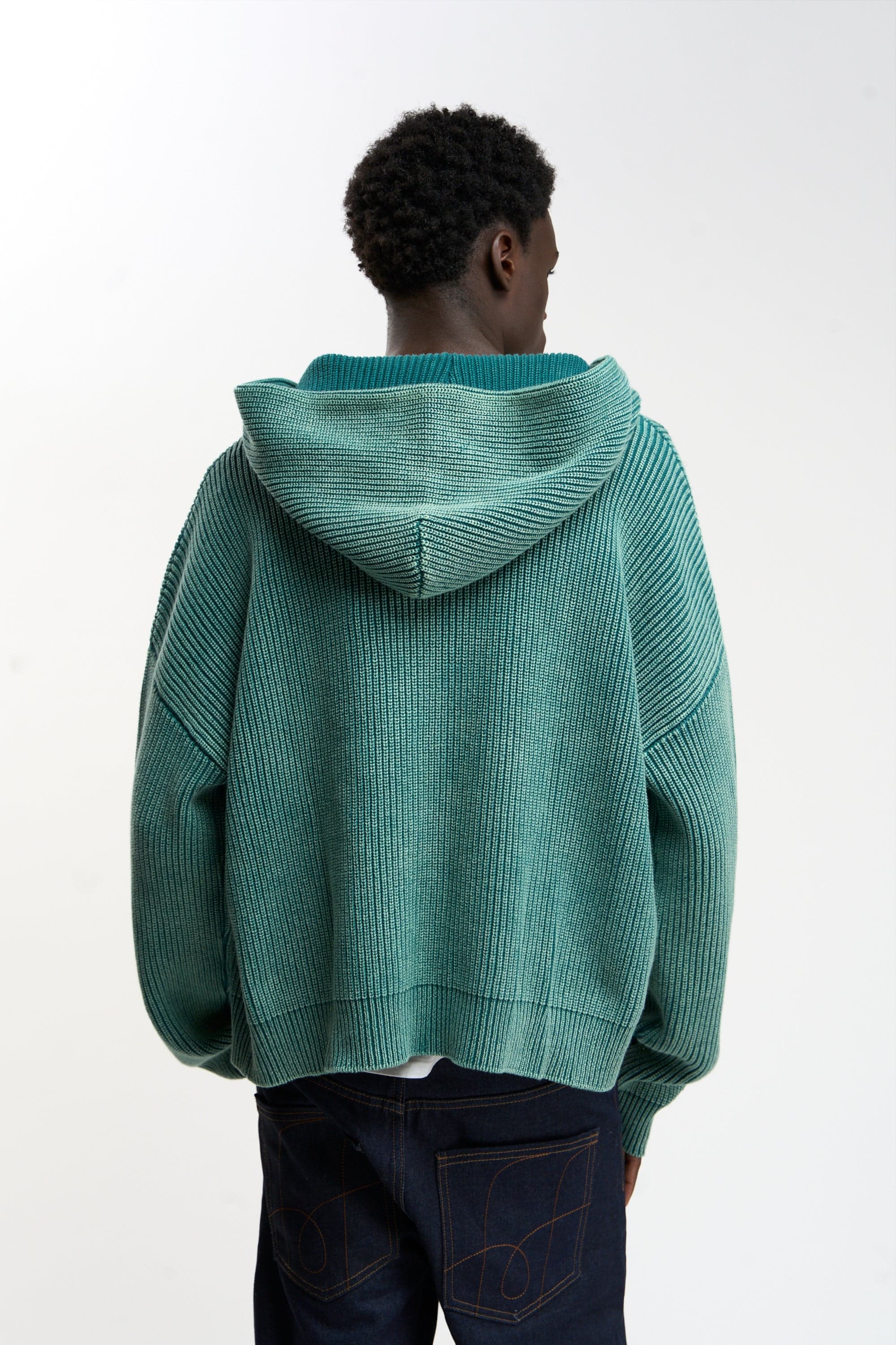 Steel Green Knit Zipper 3