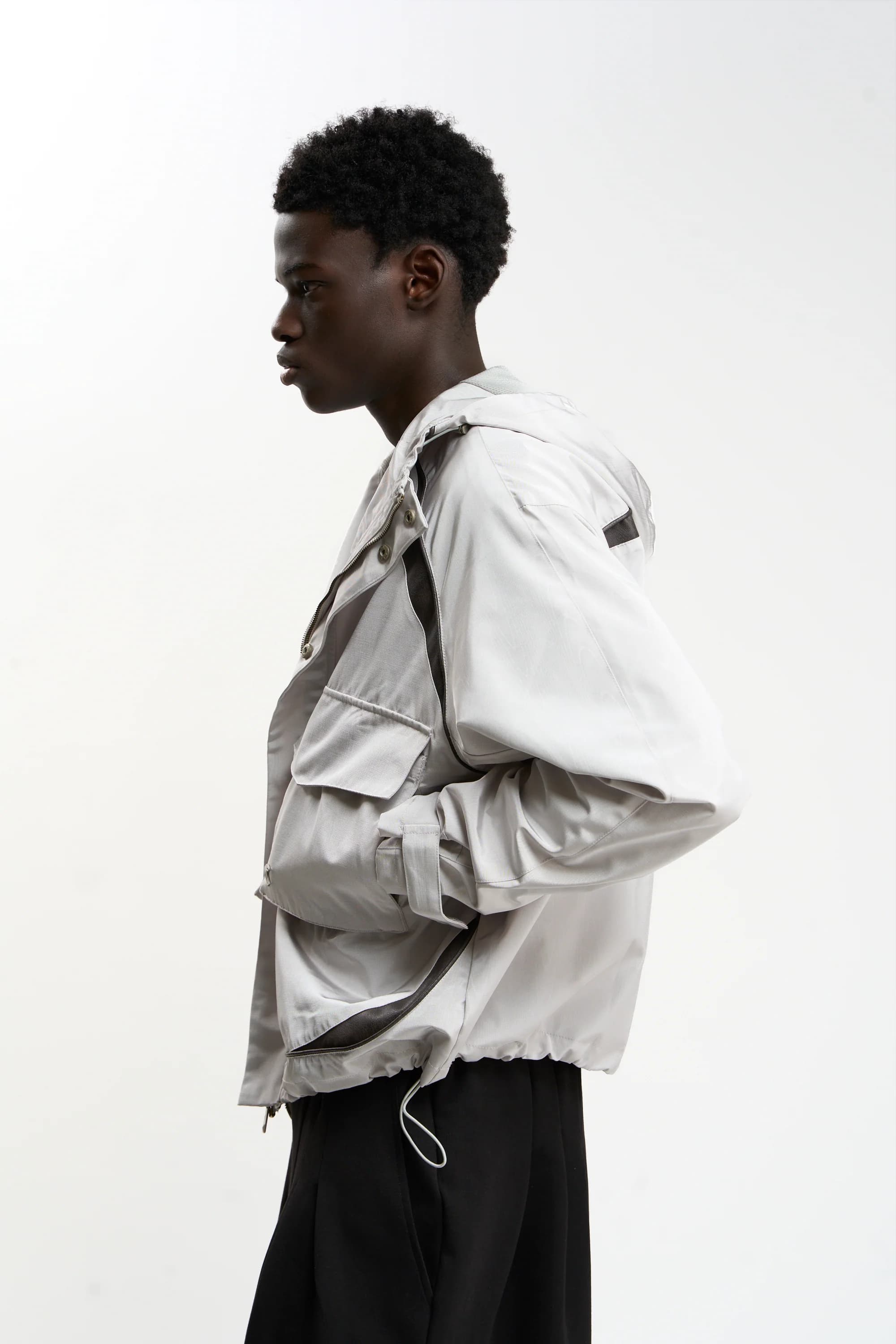 Woody Grey Essential Windbreaker 3