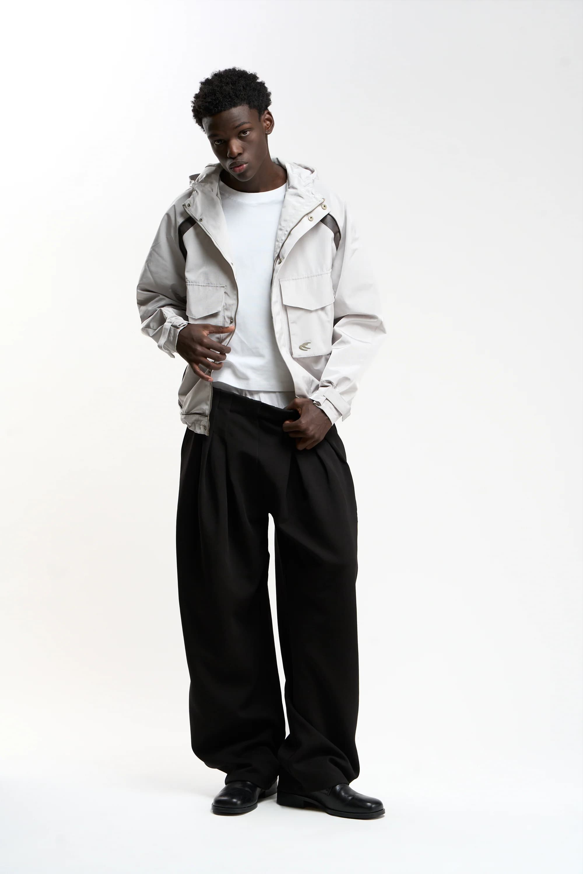 Woody Grey Essential Windbreaker 2