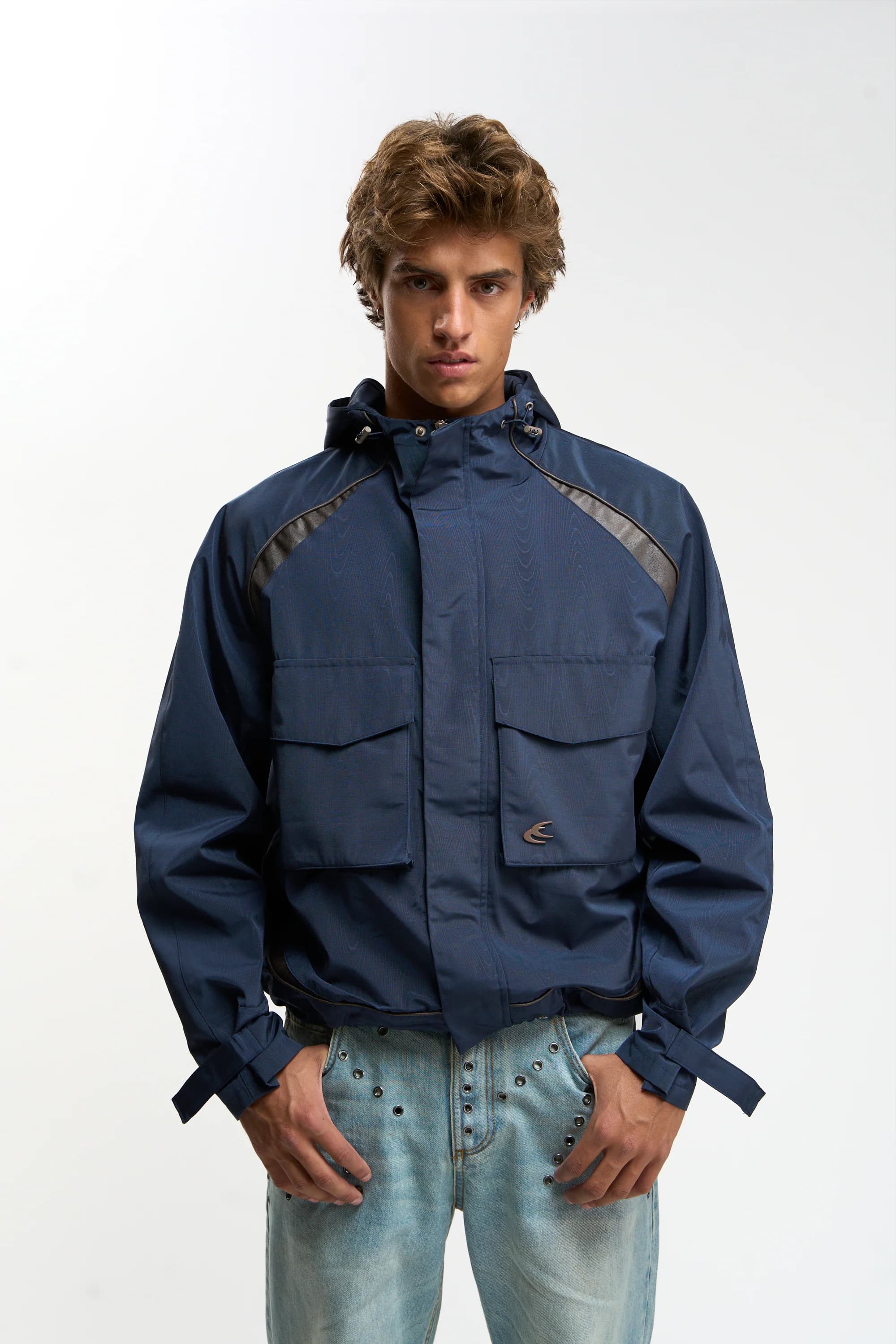 Woody Navy Essential Windbreaker by Scuffers