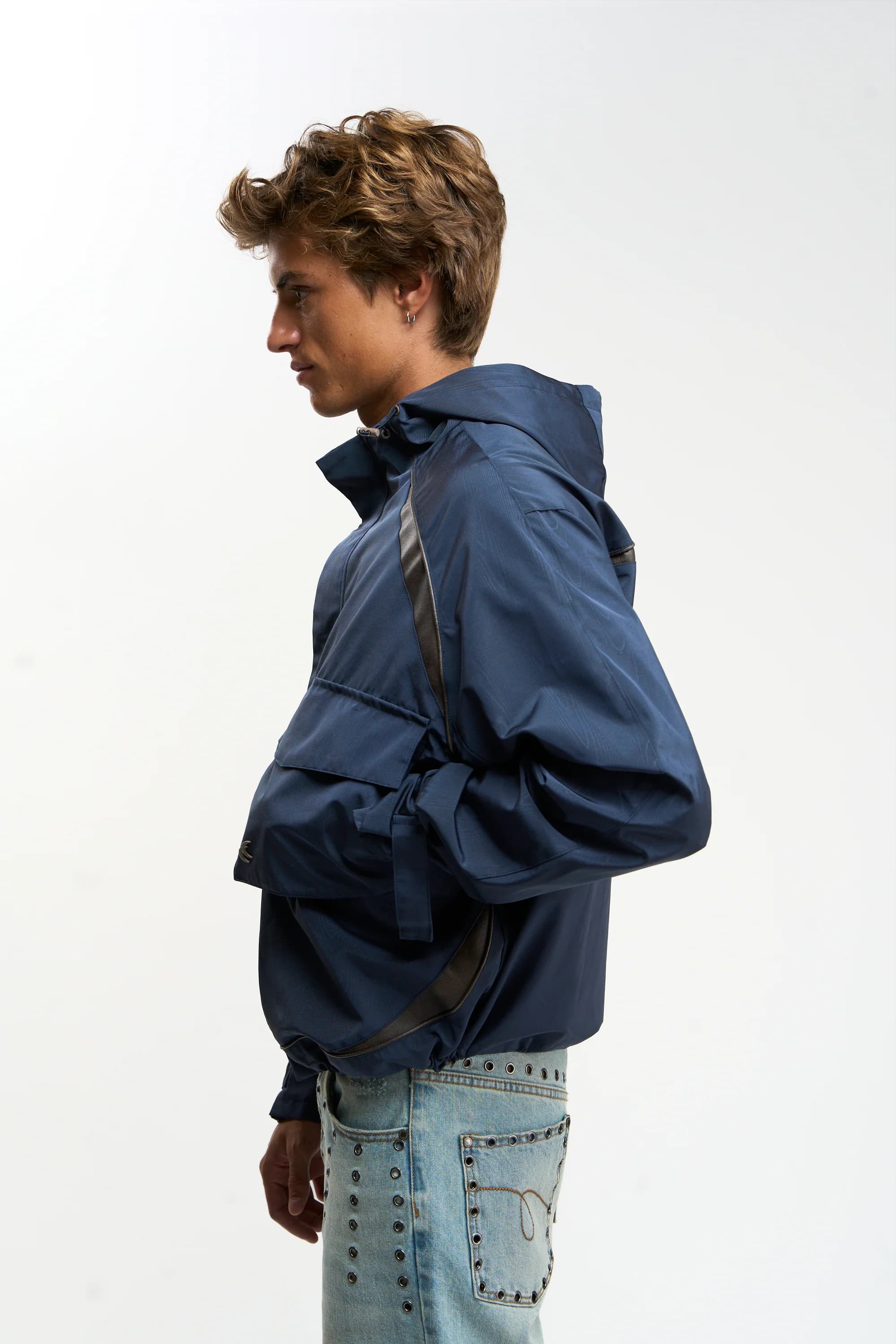 Woody Navy Essential Windbreaker 3