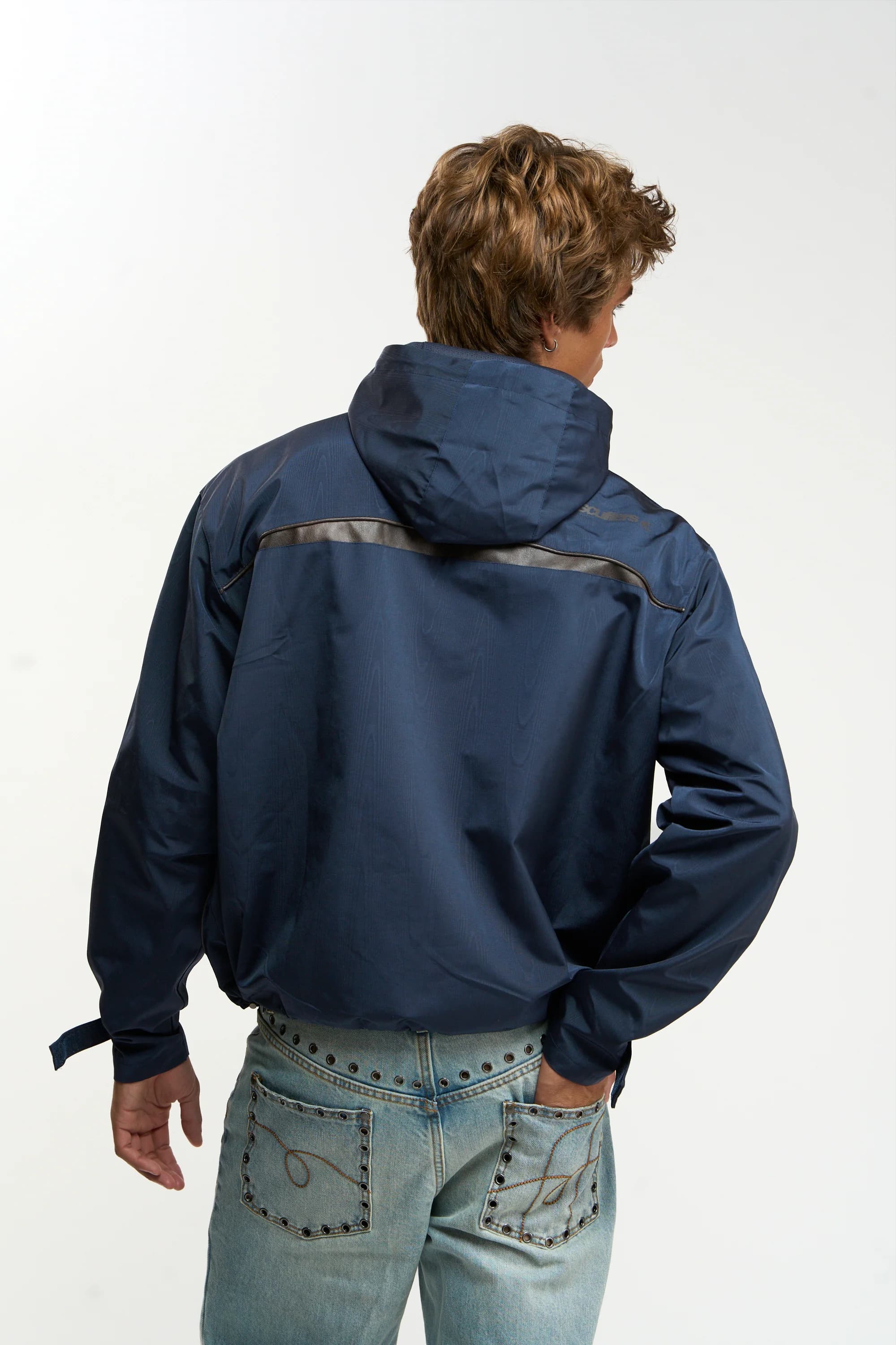 Woody Navy Essential Windbreaker 4
