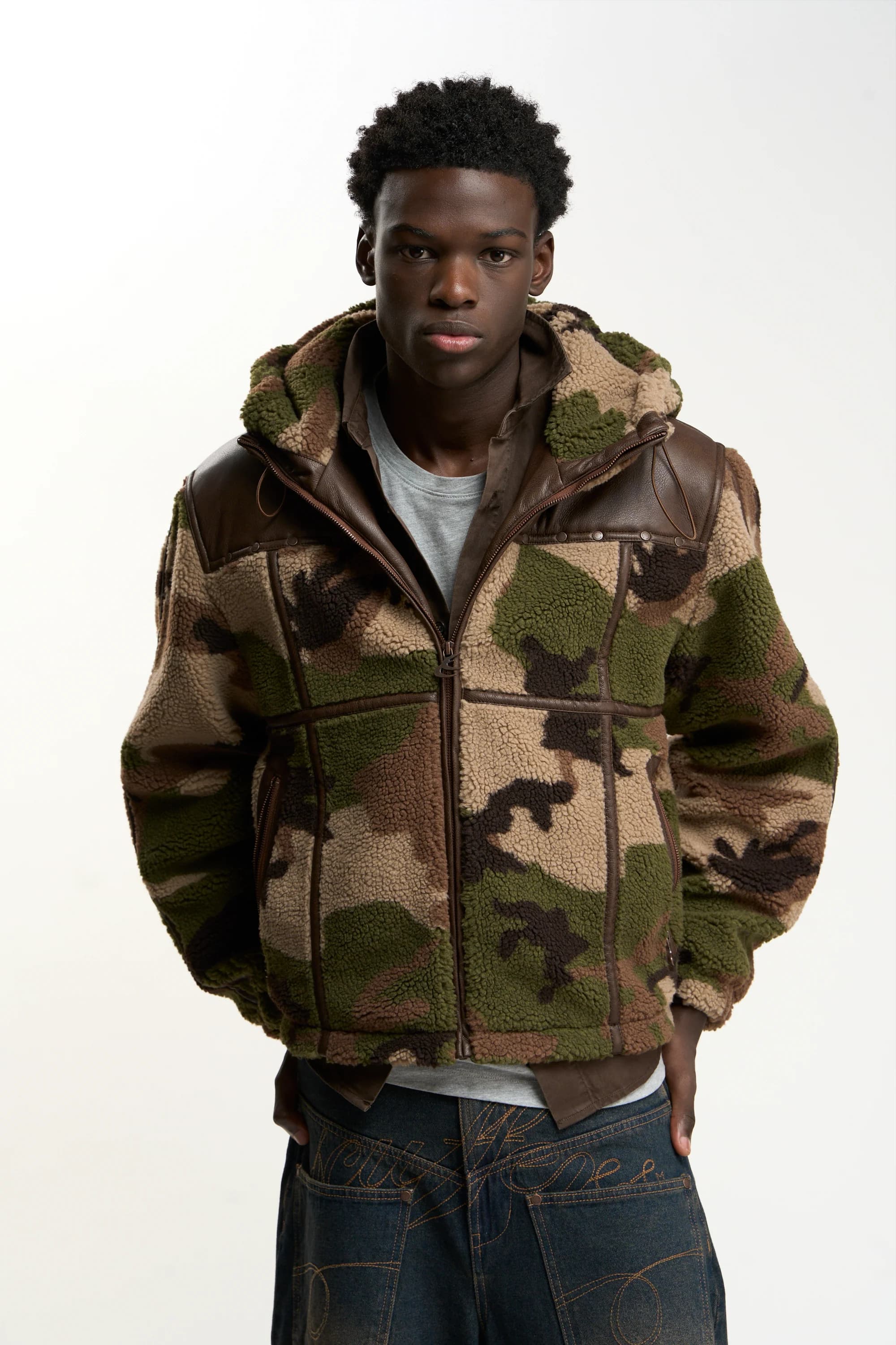 Casie Camo Fleece Jacket by Scuffers