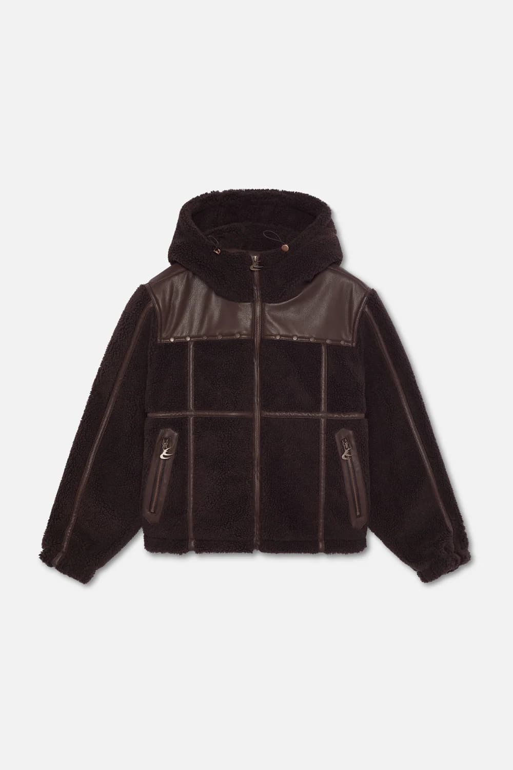 Casie Brown Fleece Jacket 7