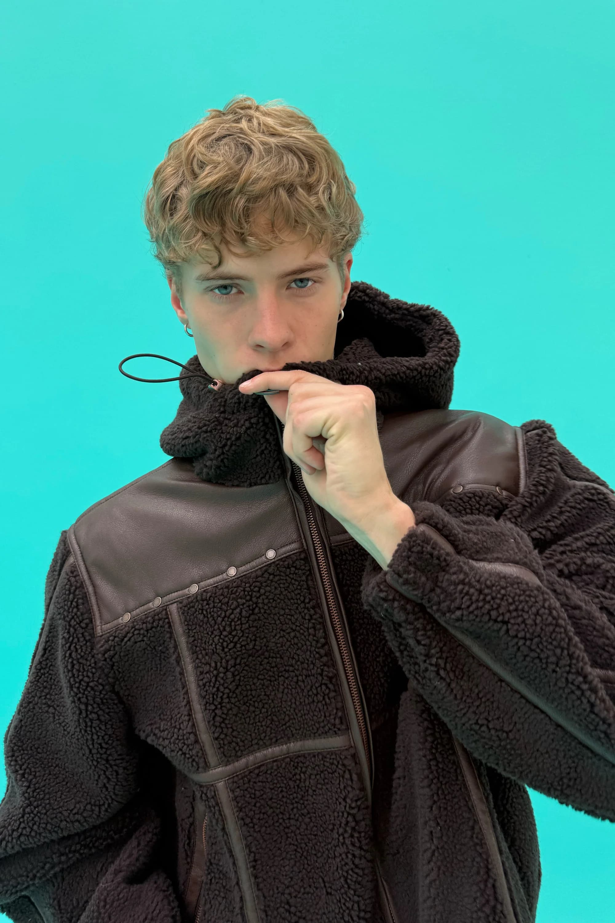 Casie Brown Fleece Jacket 6