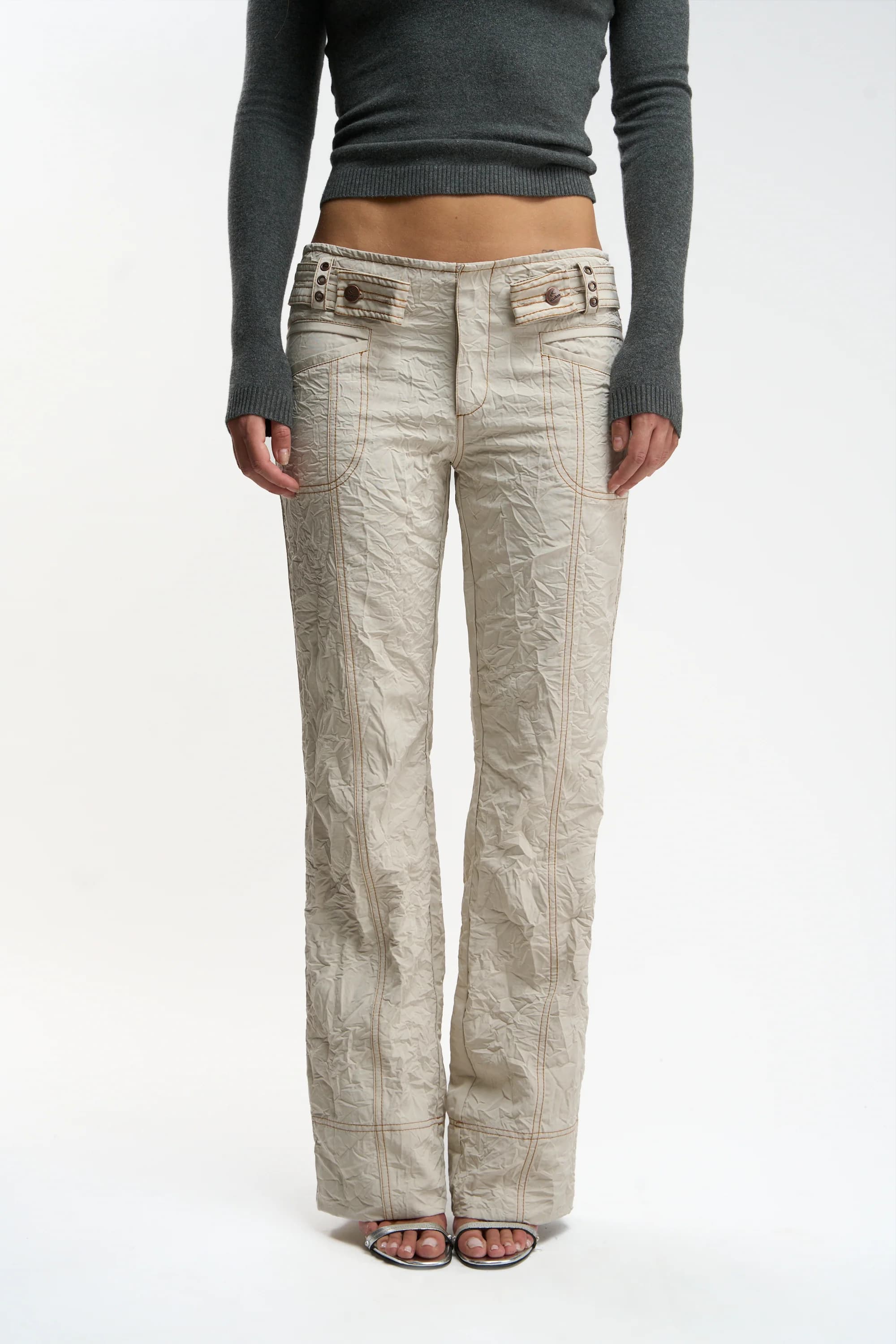 Tane Ecru Pants by Scuffers