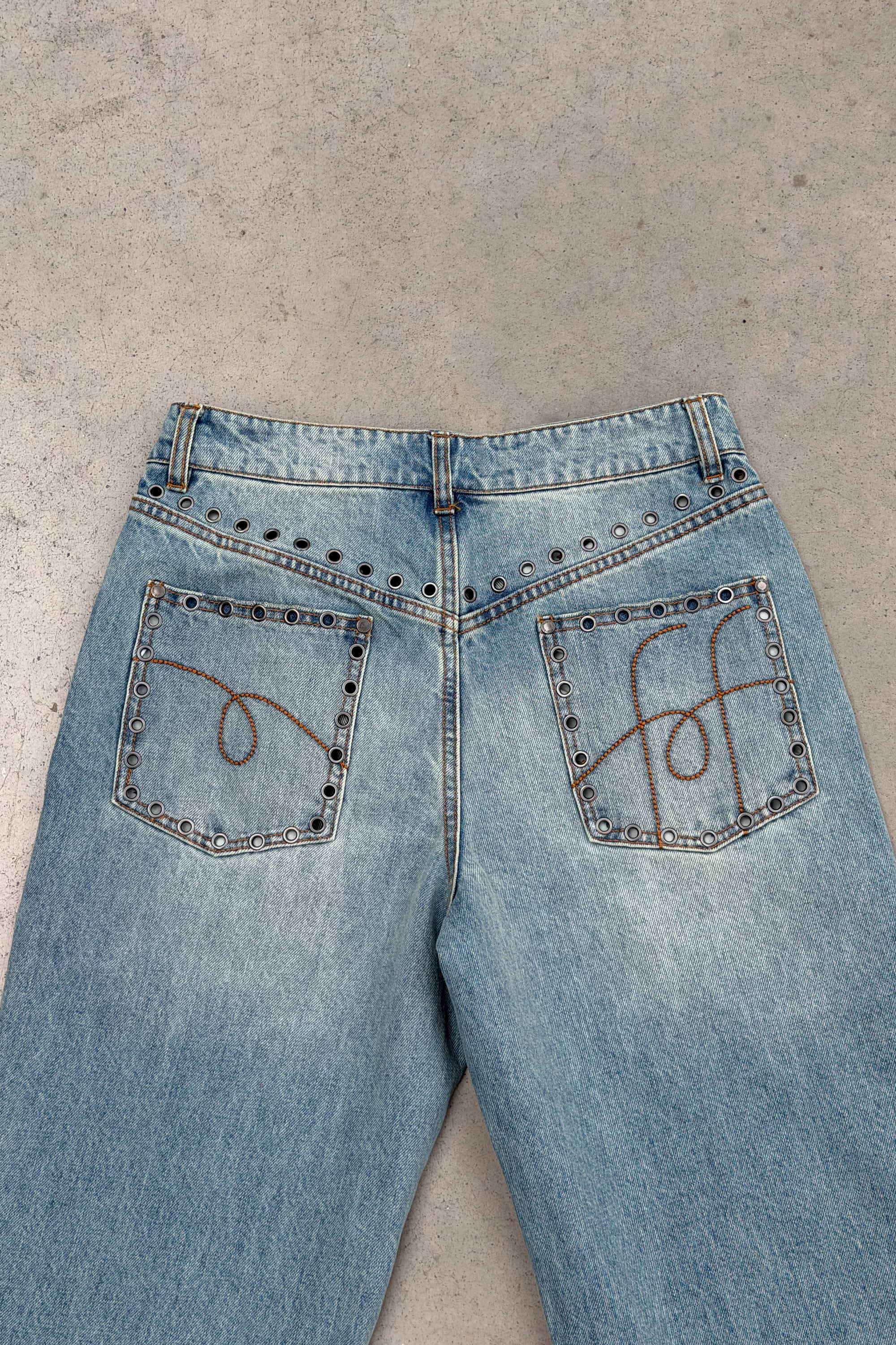 Eyelet Light Blue Pants 6