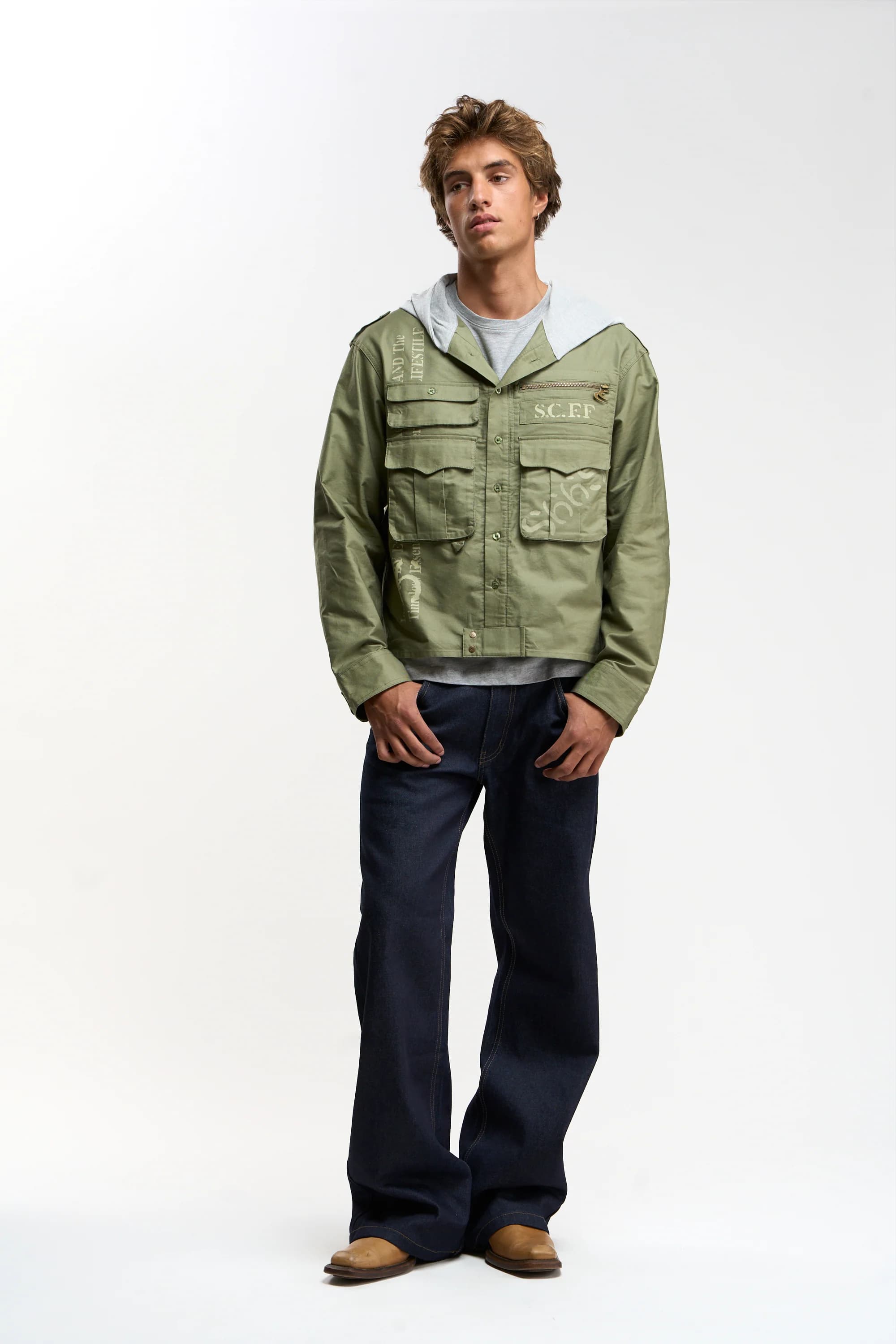 Hood Green Shirt 2