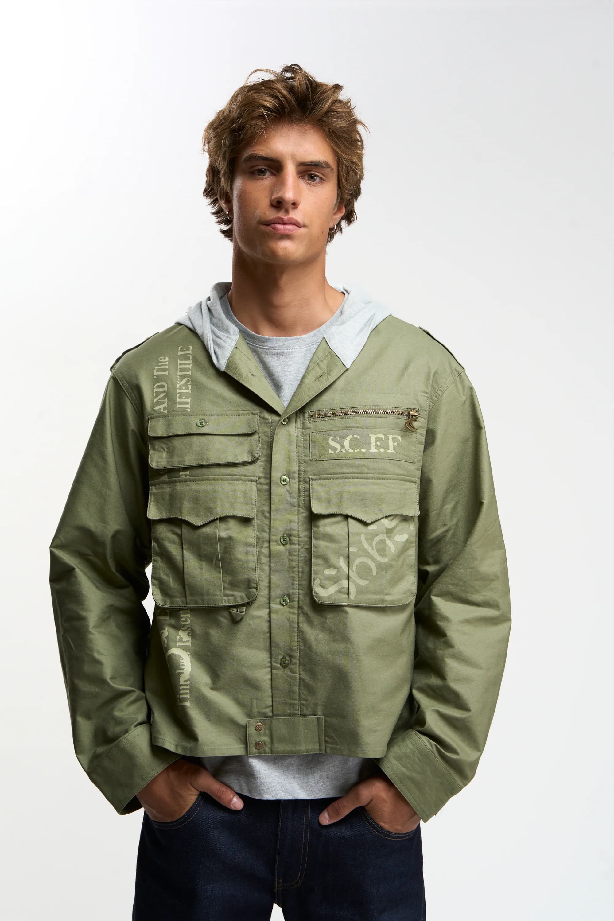 Hood Green Shirt by Scuffers
