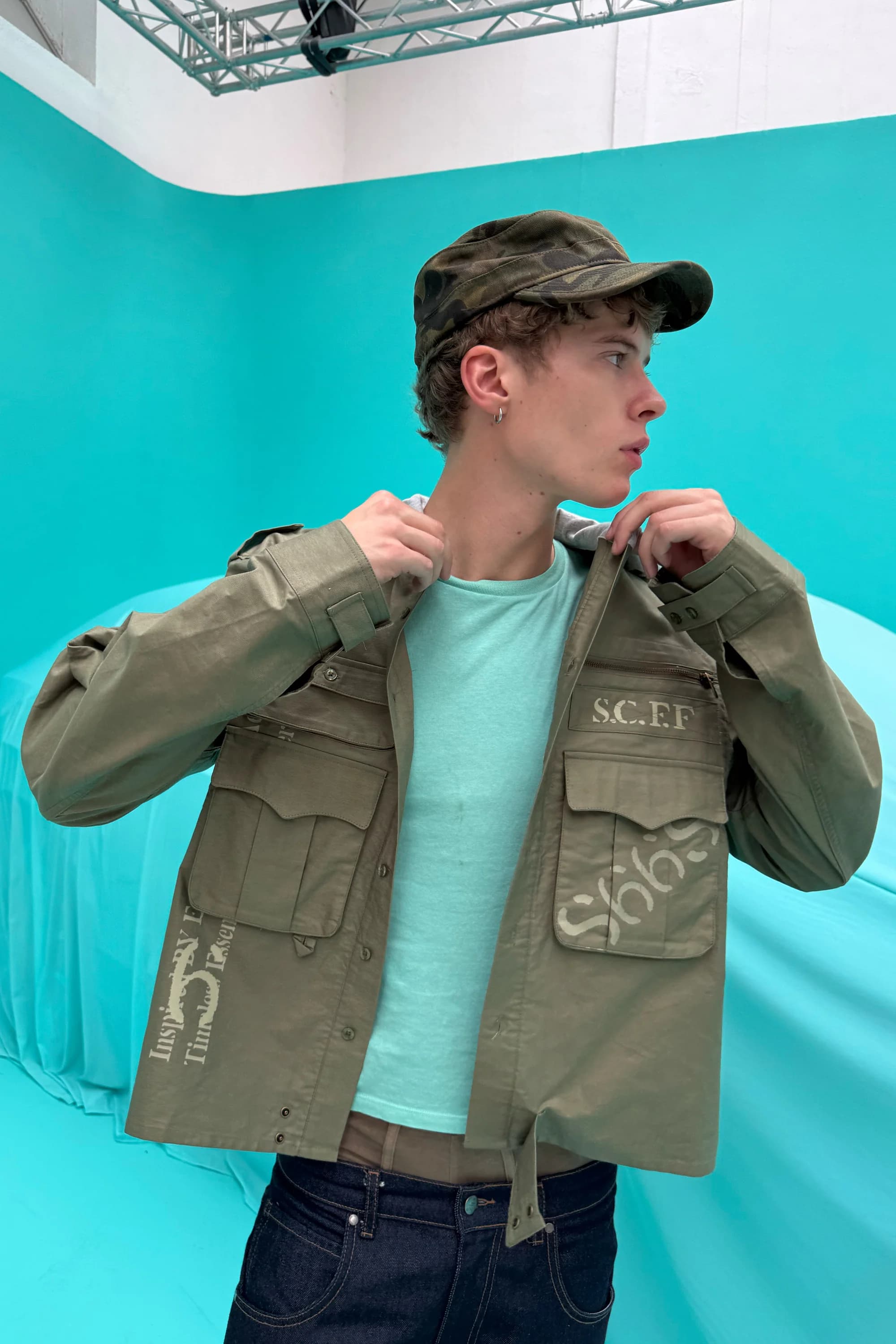 Hood Green Shirt 5