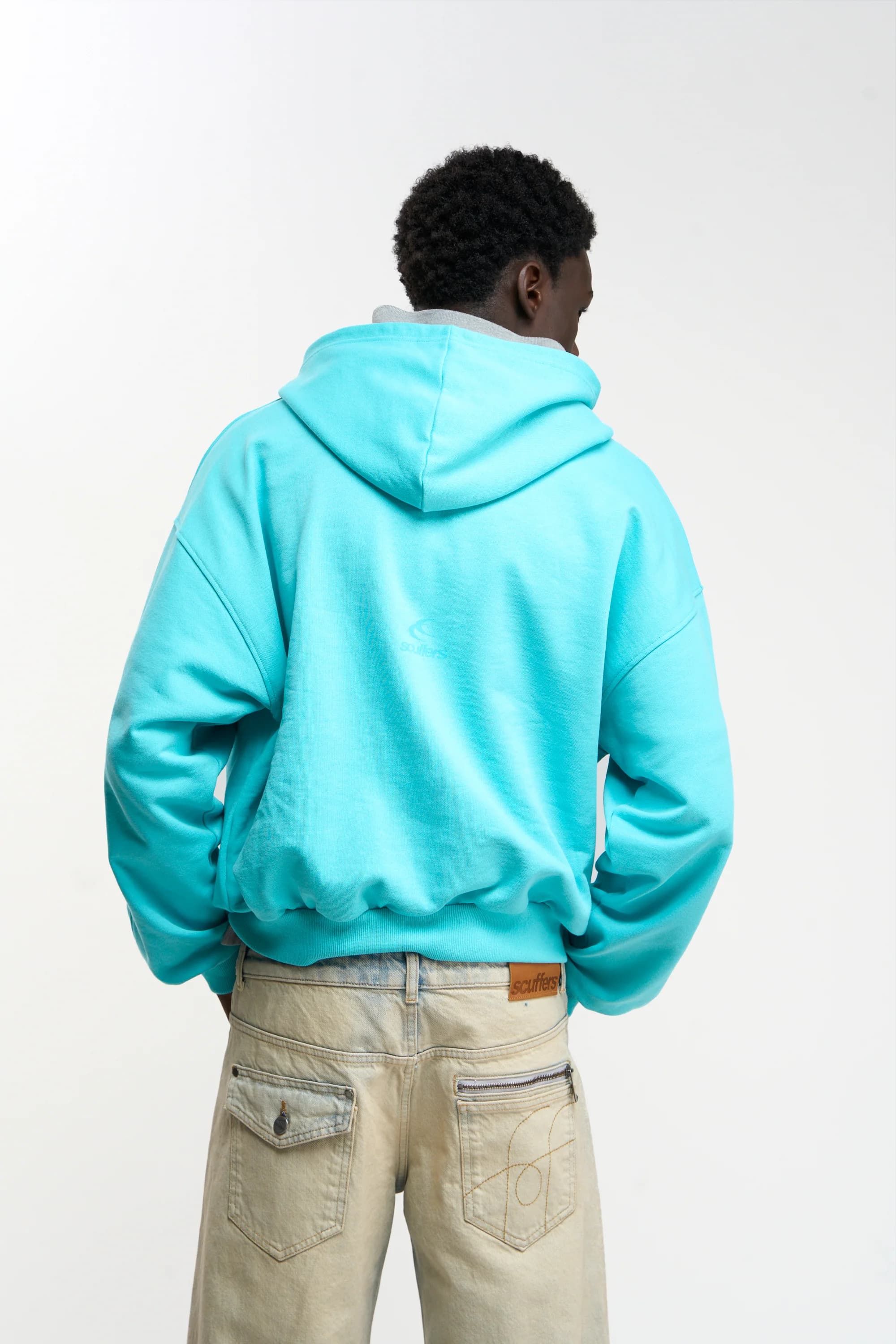 Raw Light Blue Hoodie 3