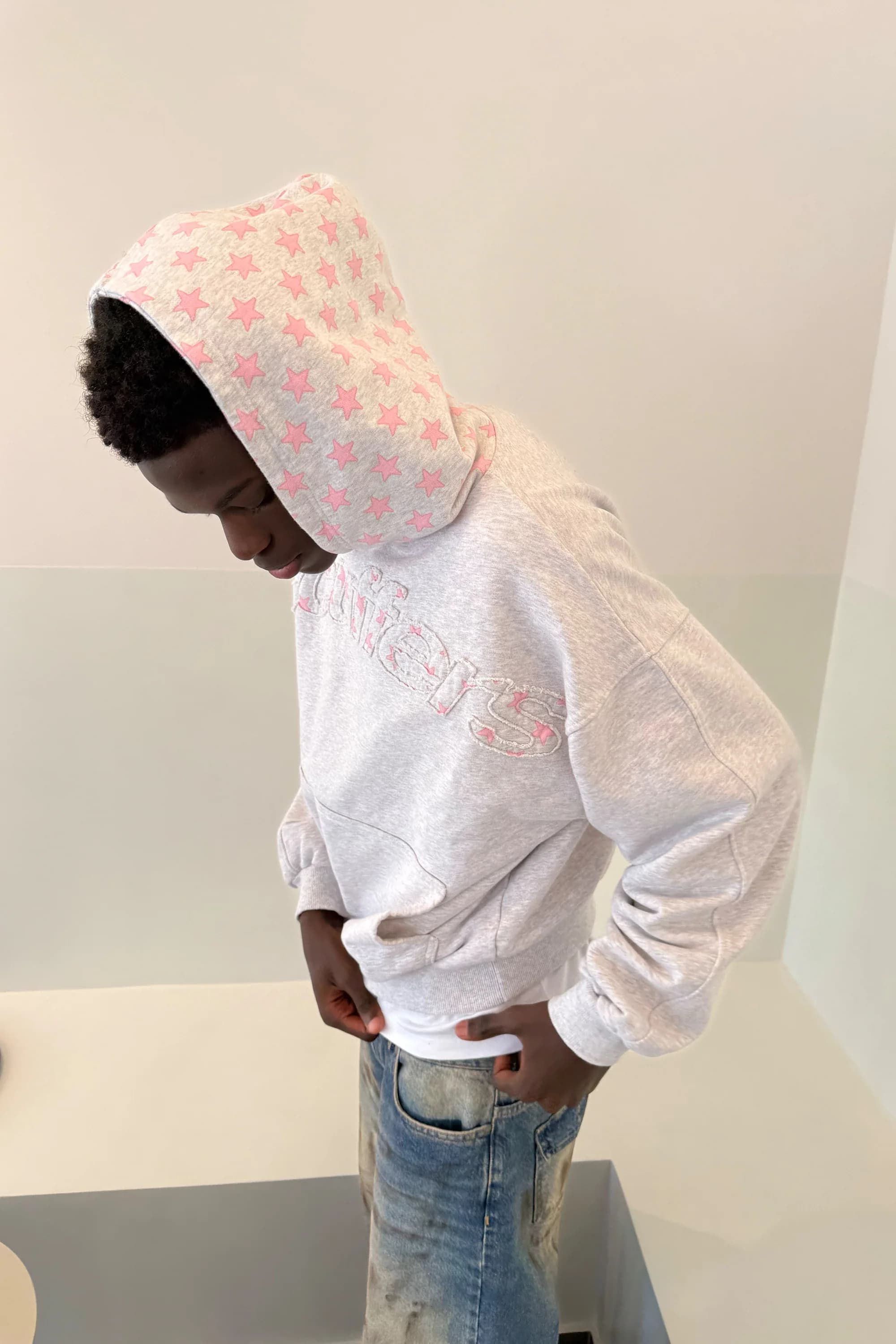 Raw Pop Grey Melange Hoodie 5