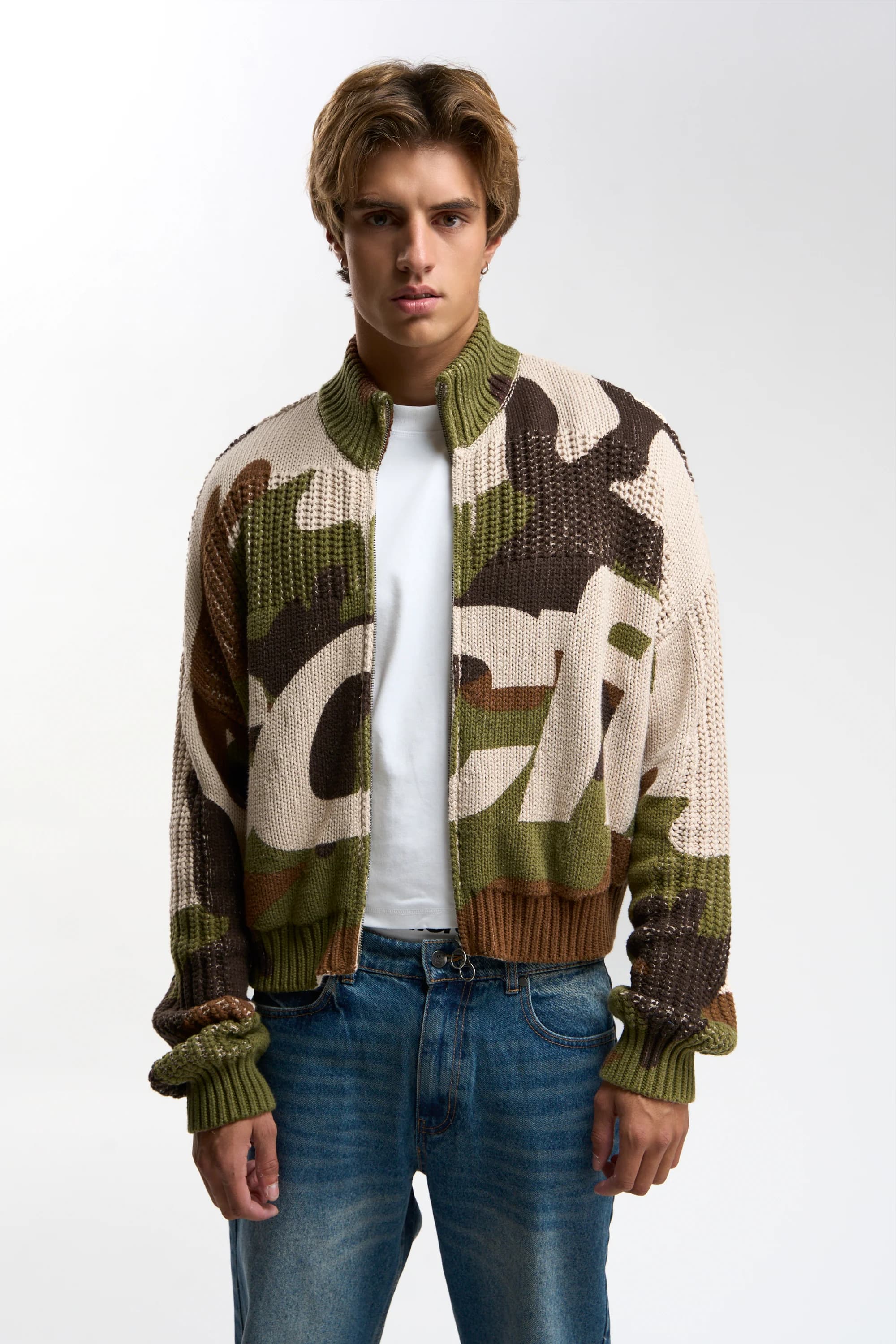 SCFF Camo Knit Zipper by Scuffers