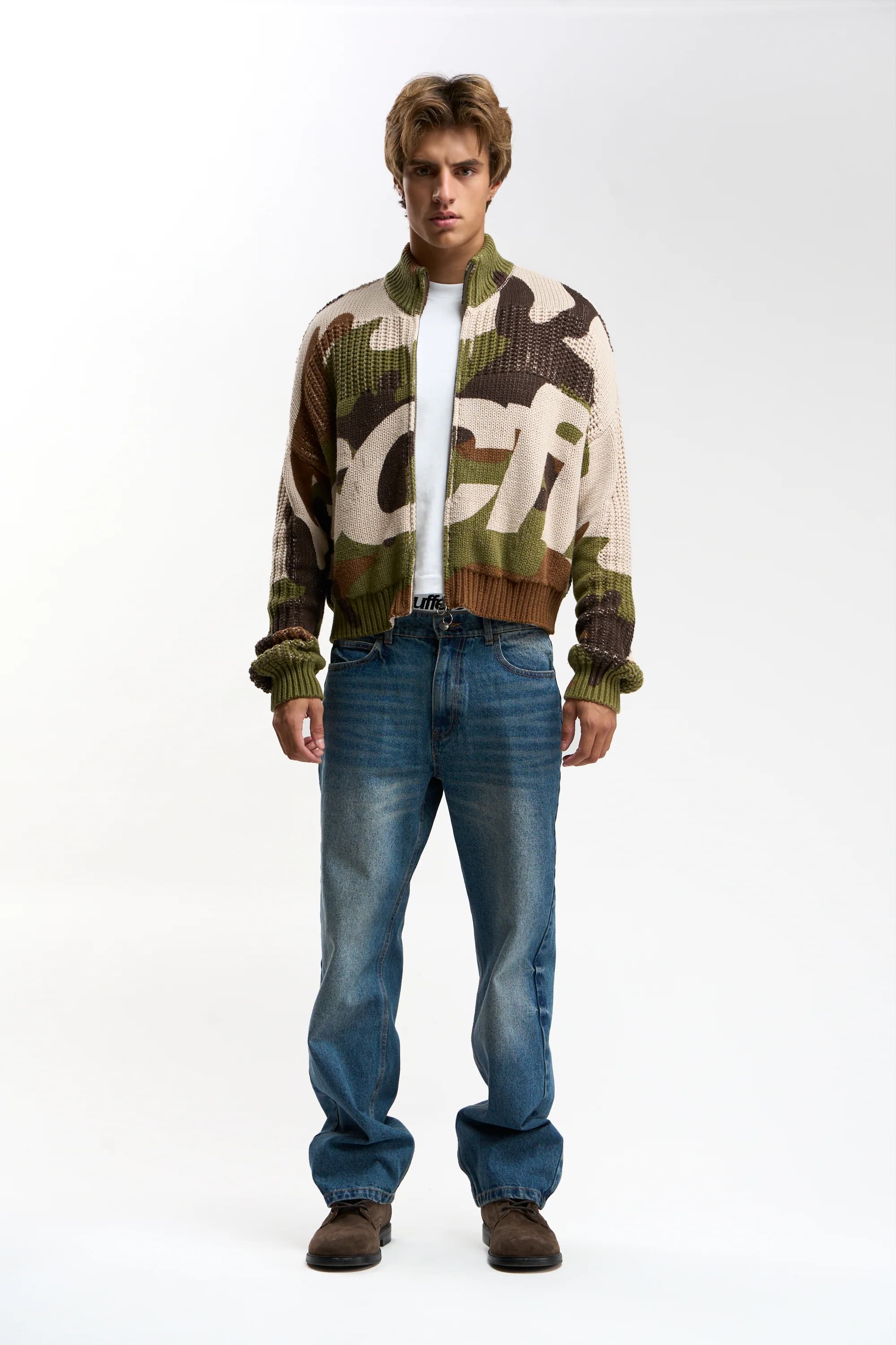 SCFF Camo Knit Zipper 2
