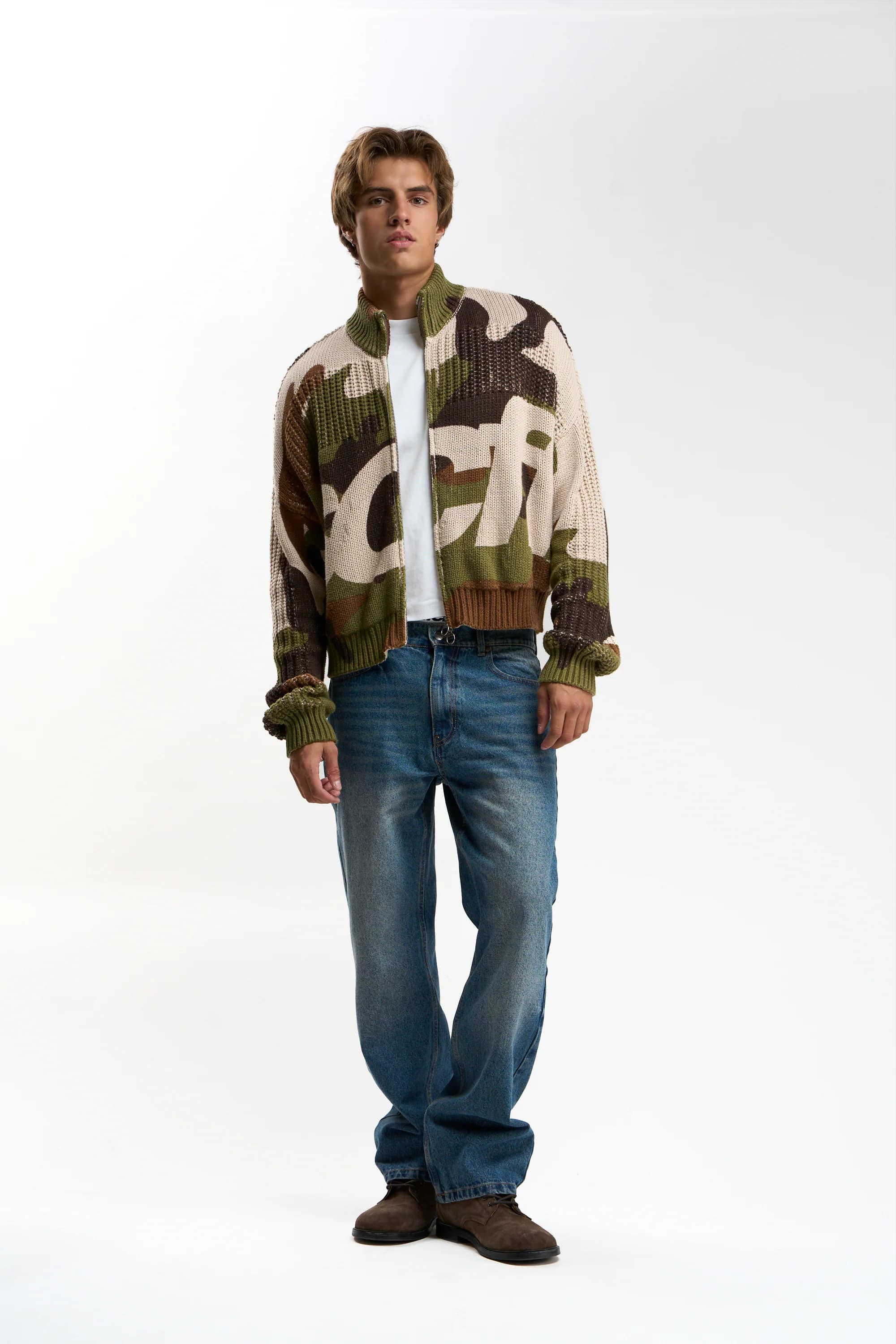 SCFF Camo Knit Zipper 4