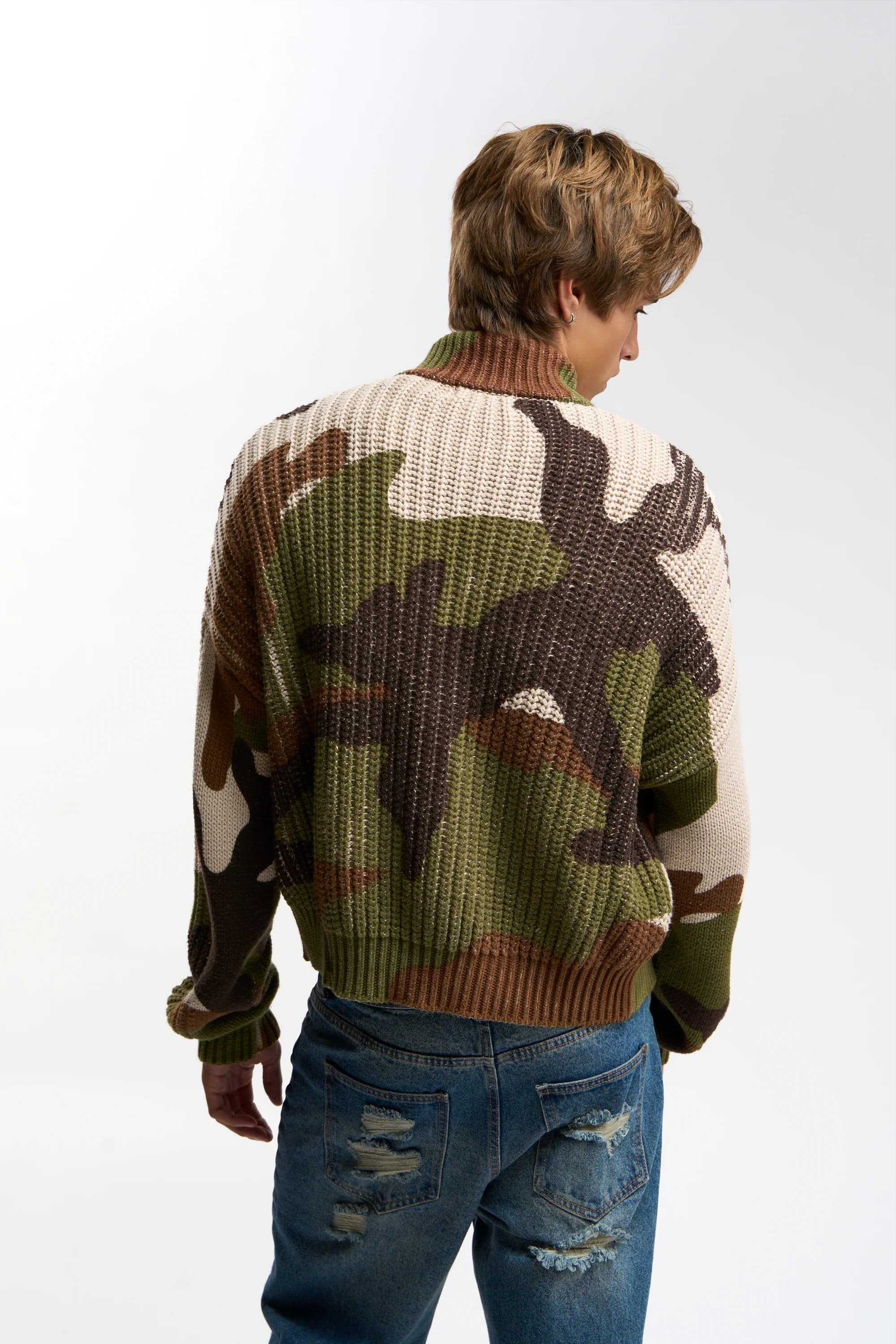 SCFF Camo Knit Zipper 3
