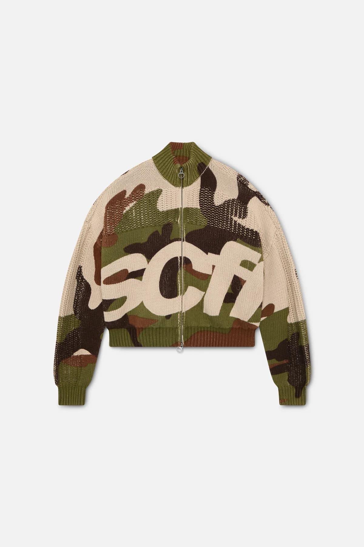 SCFF Camo Knit Zipper 6