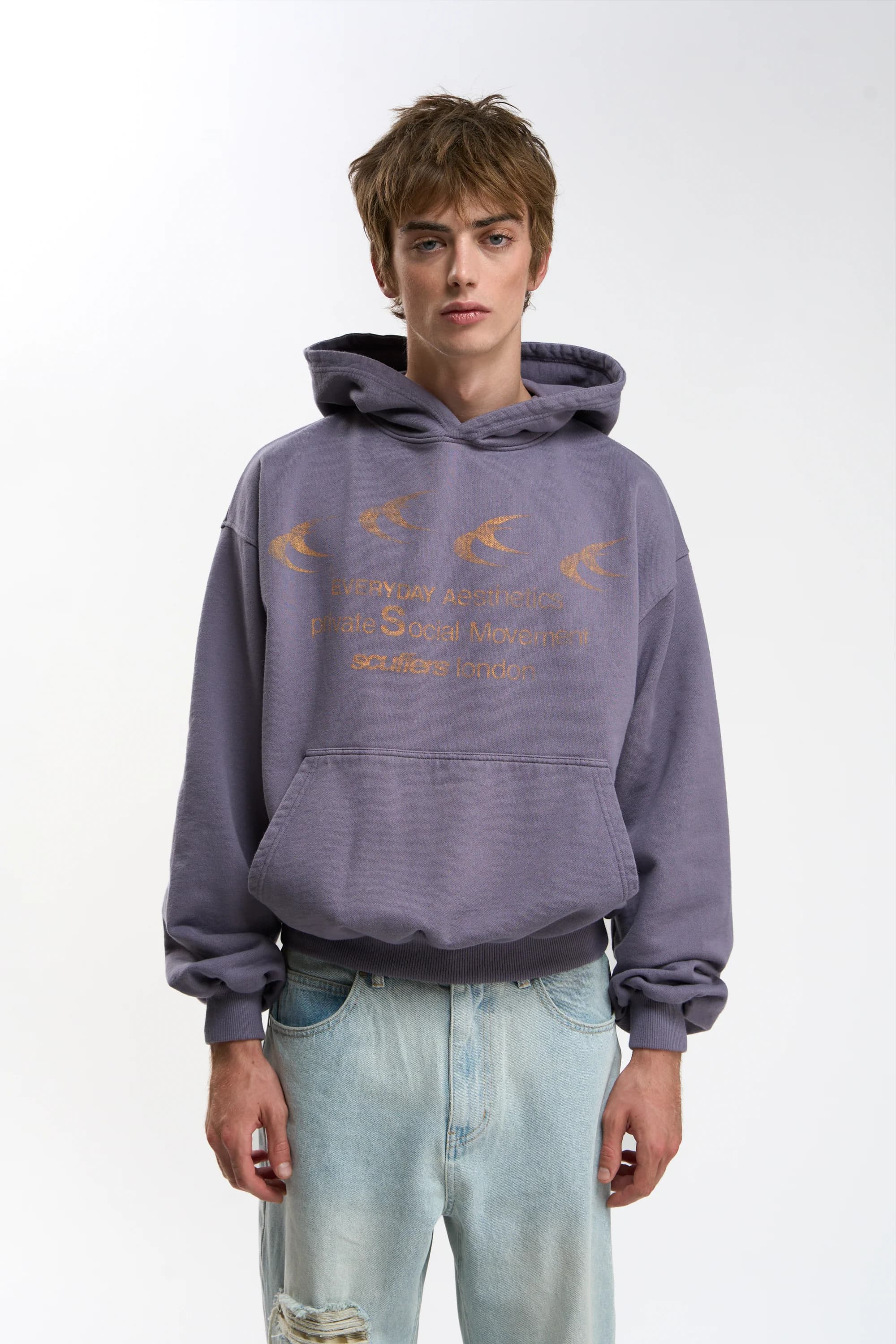 Fourfive Purple Hoodie by Scuffers