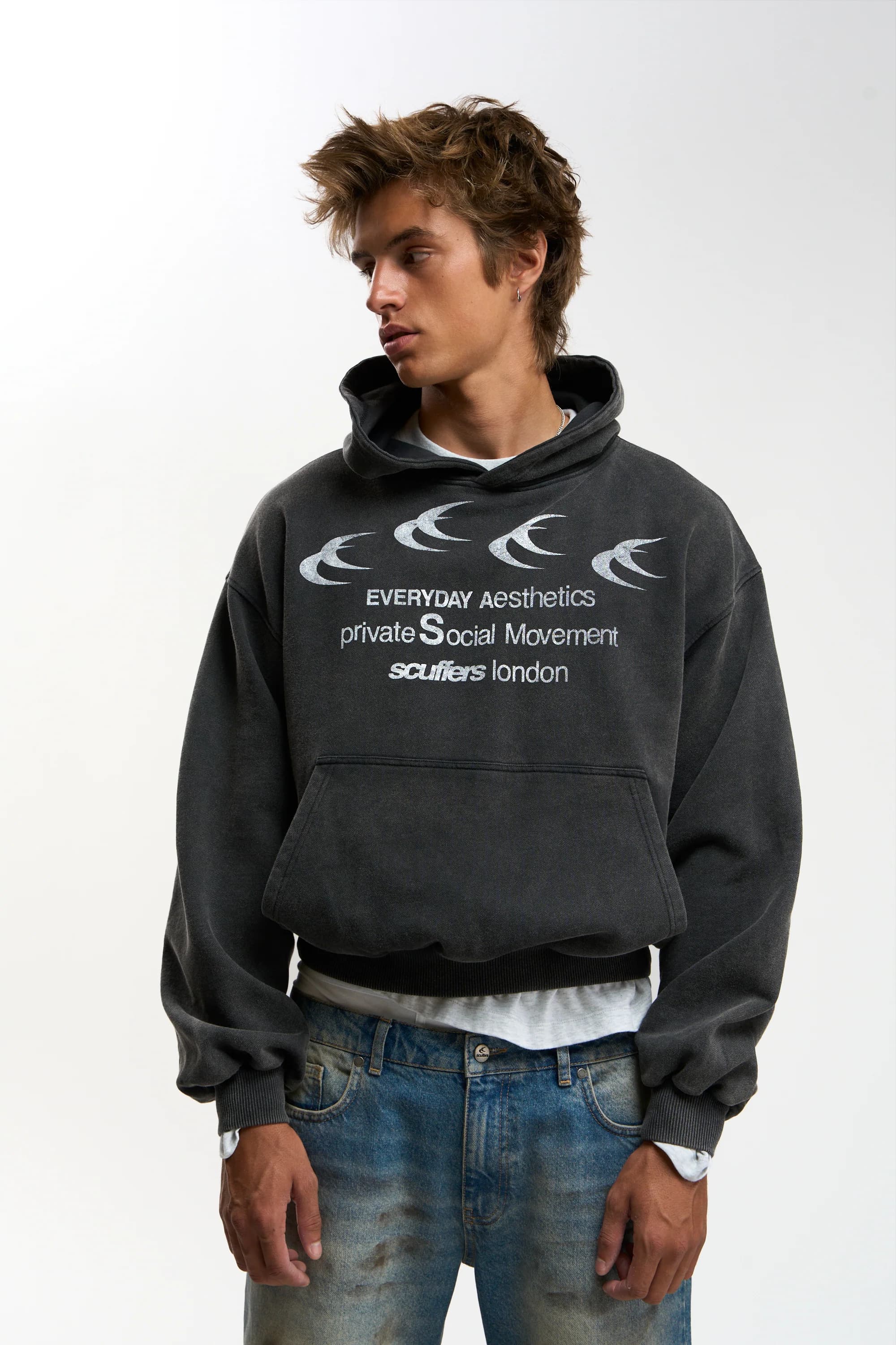 Fourfive Black Hoodie by Scuffers