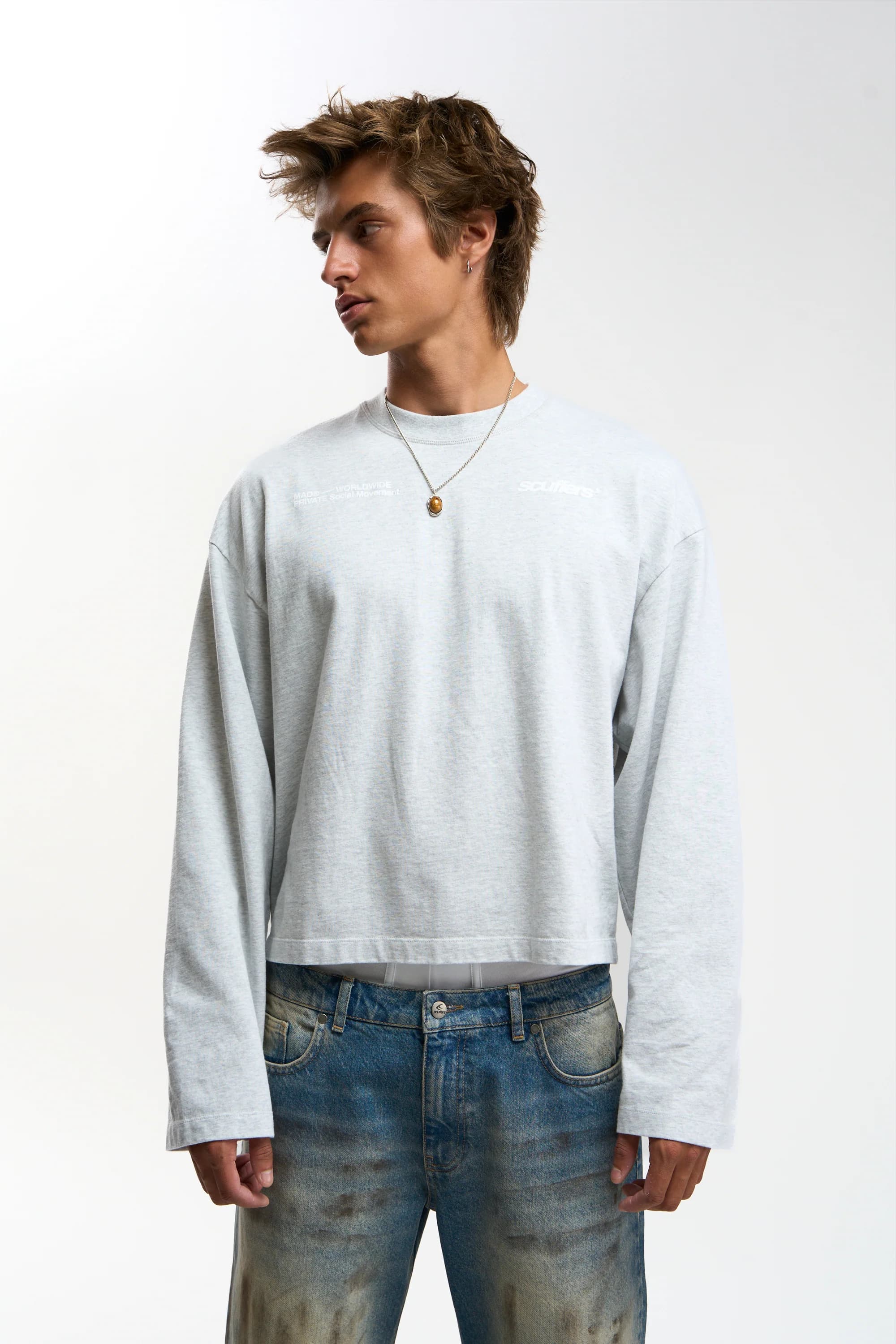 Worldwide Grey Melange Longsleeve 3