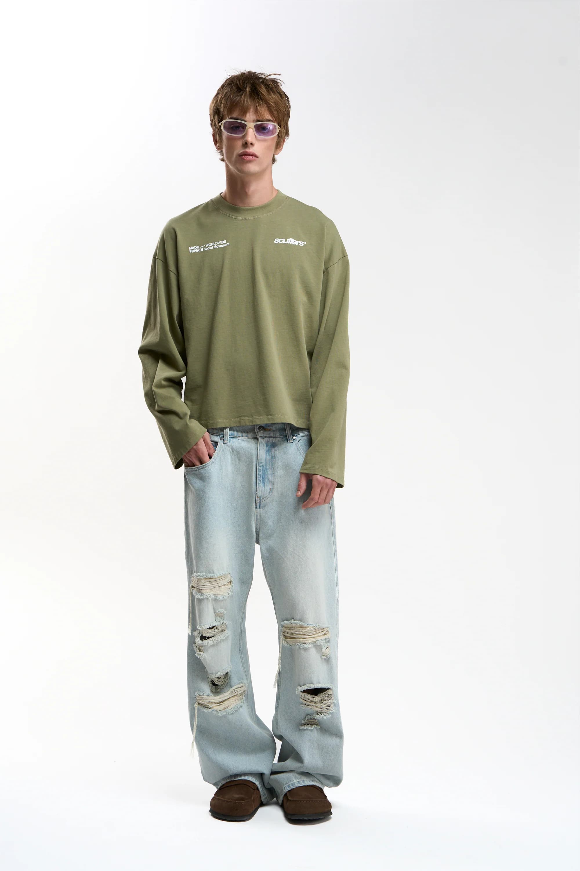 Worldwide Green Longsleeve by Scuffers