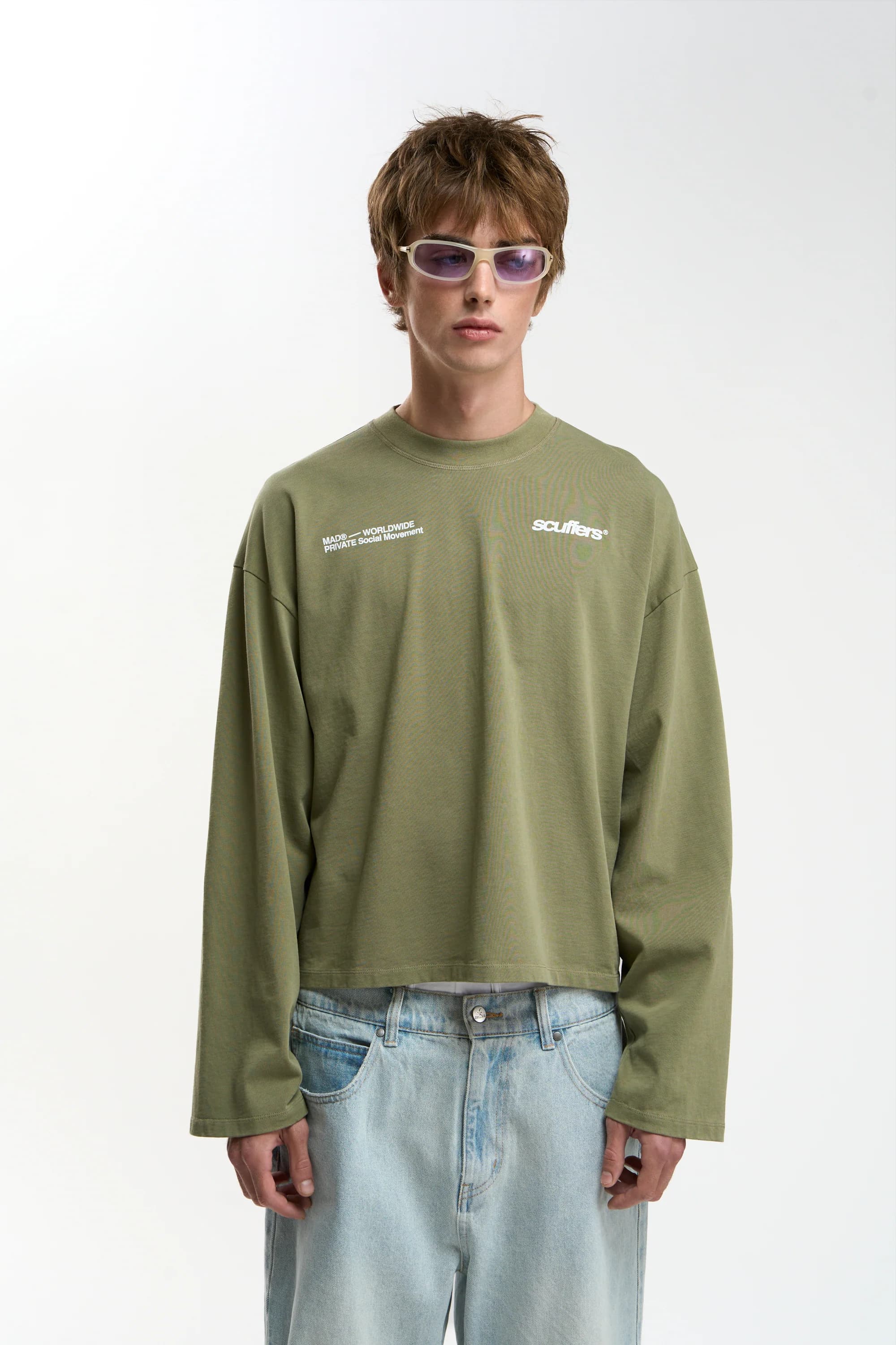 Worldwide Green Longsleeve by Scuffers