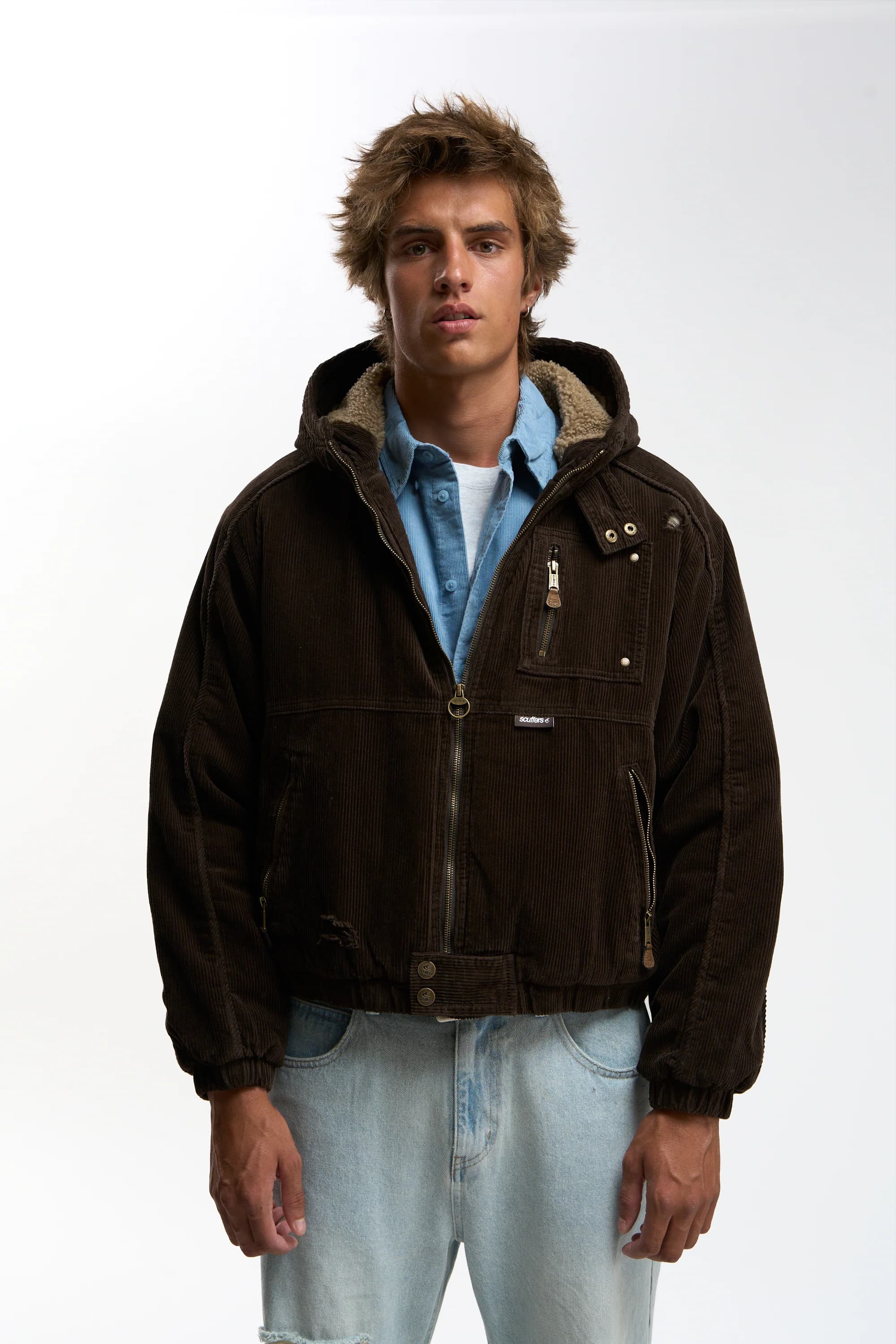 Carrera Brown Jacket by Scuffers