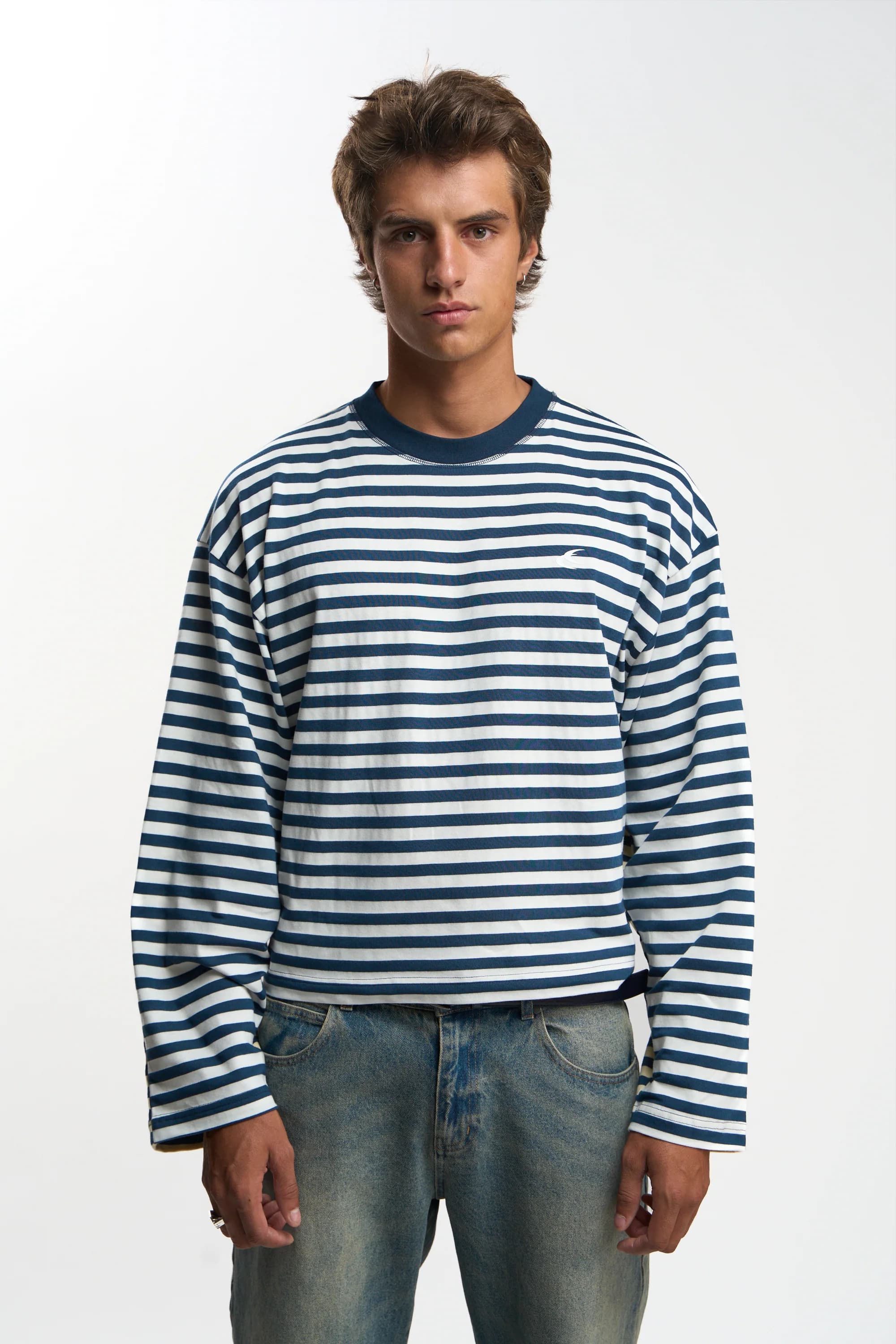 Carpet Navy Longsleeve by Scuffers