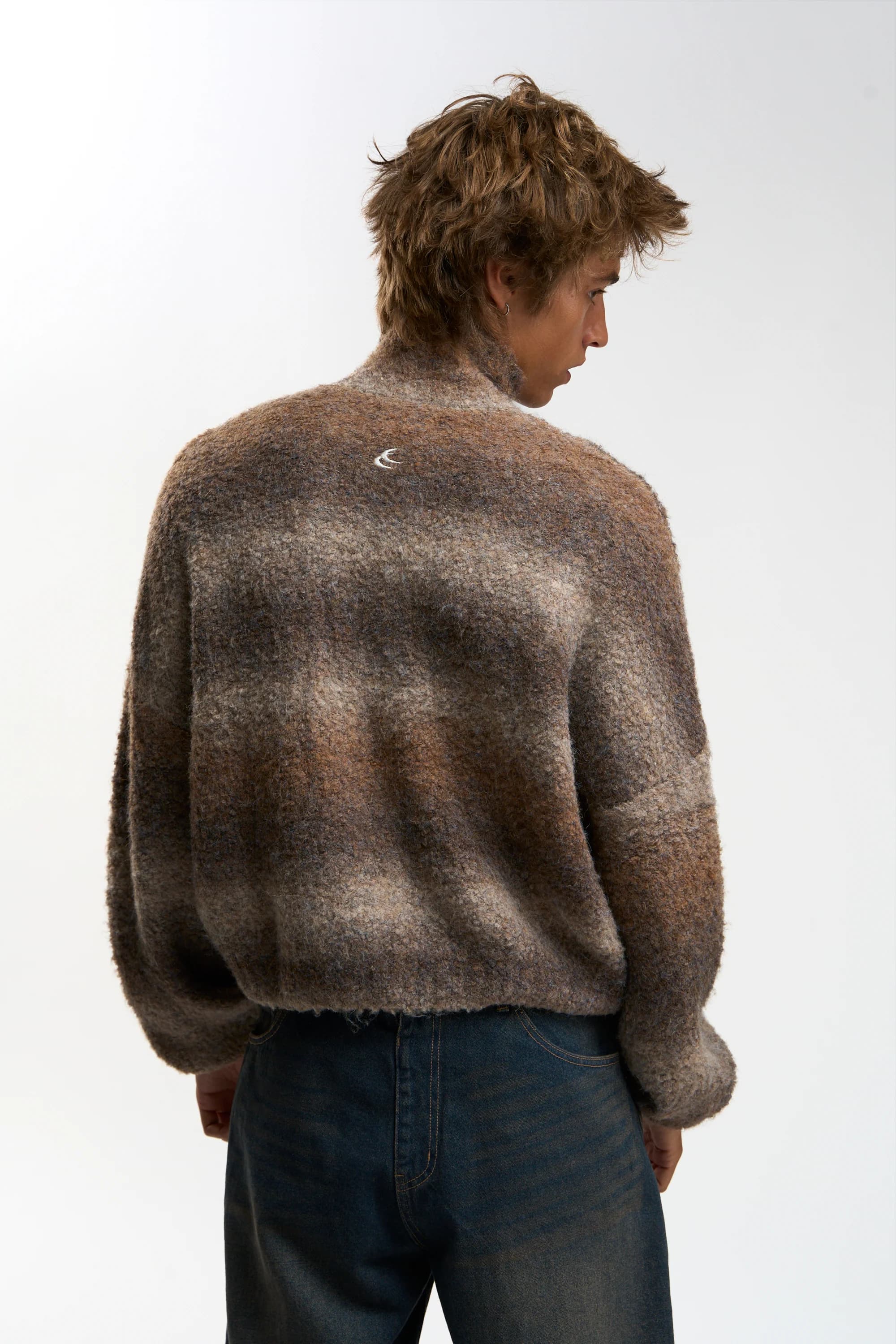 Delorette Brown Knit Zipper 3