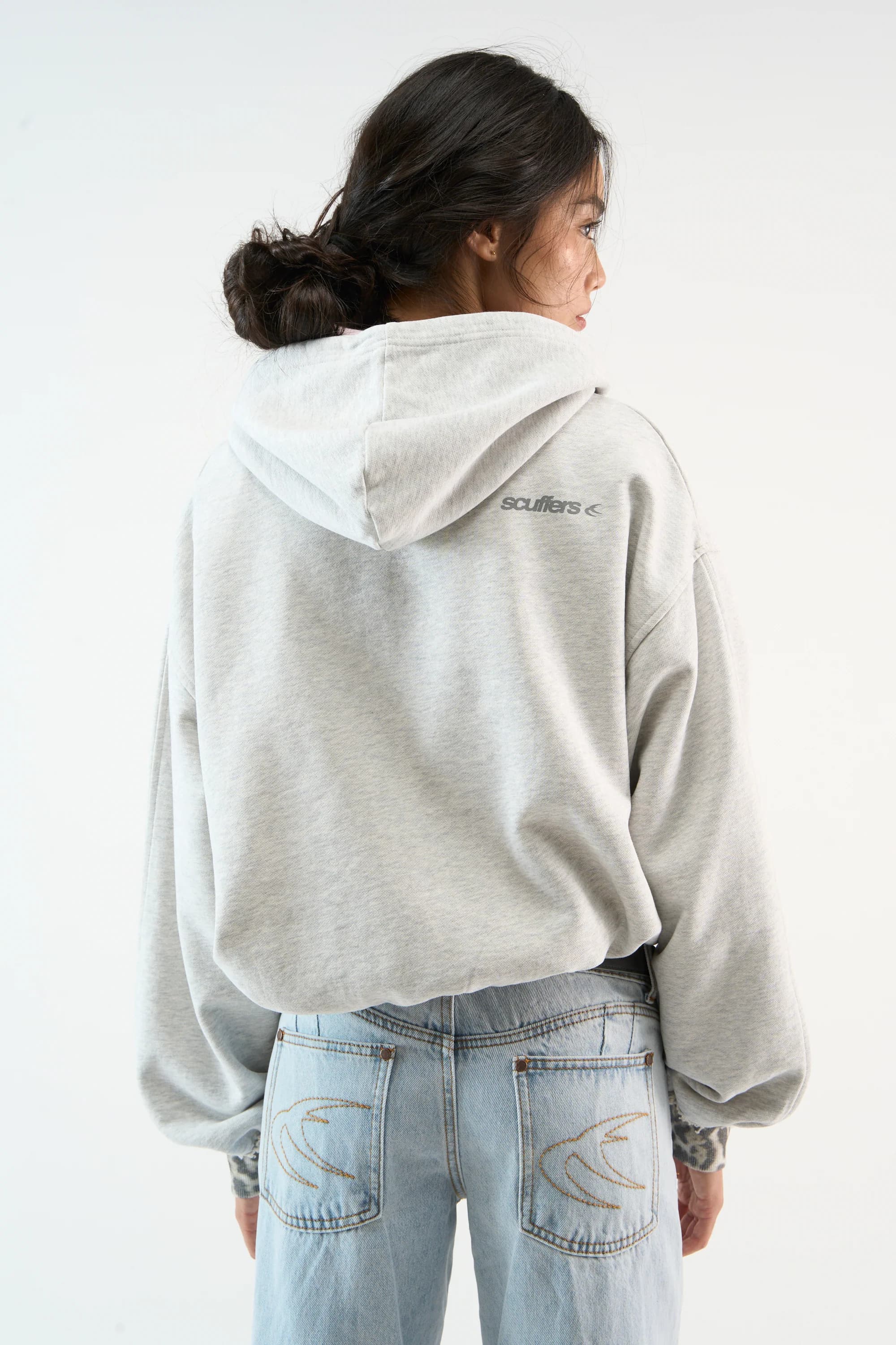 Leo Grey Melange Hoodie 4